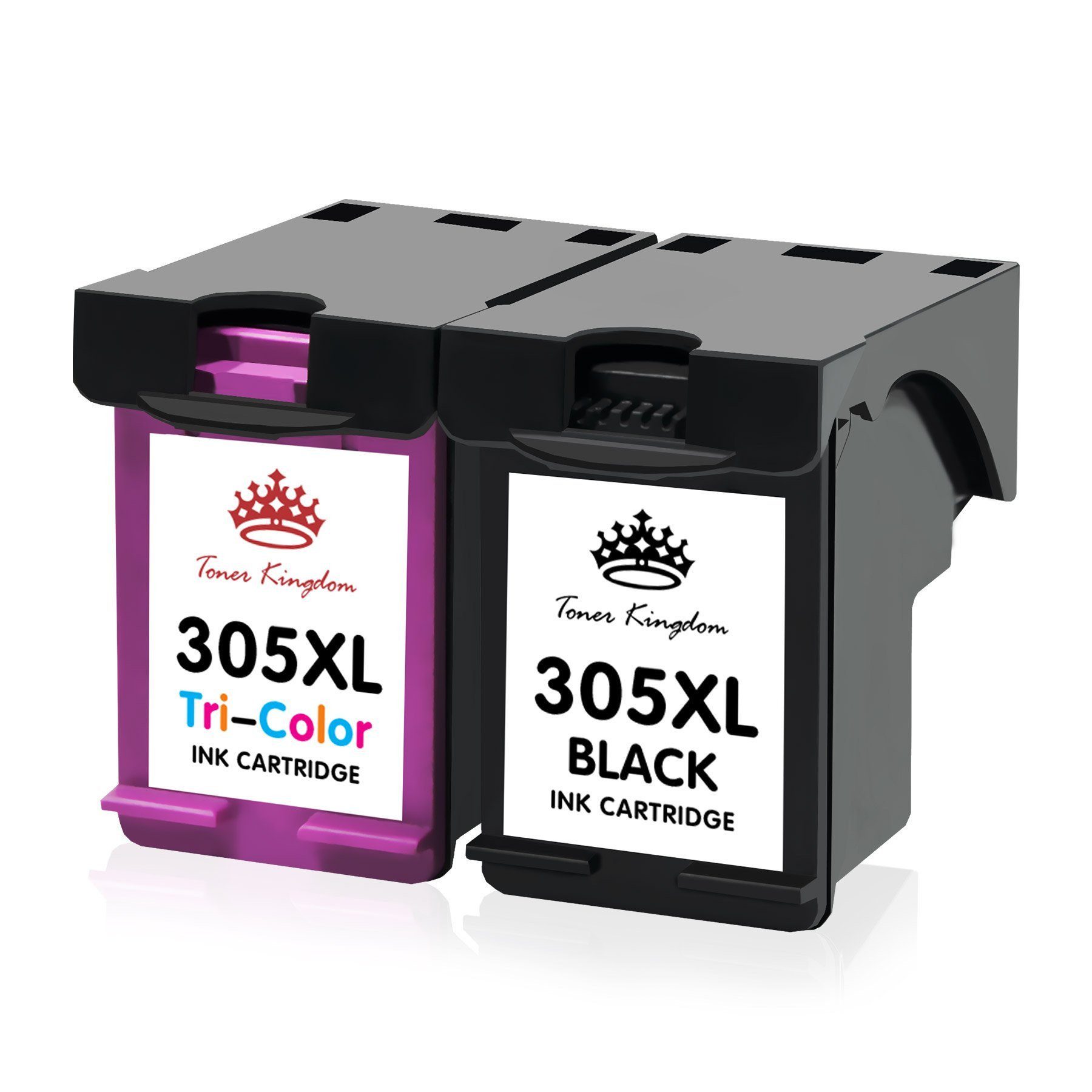 Toner Kingdom Druckerpatronen 305 XL Kompatibel für HP 305XL 600 Seiten Tintenpatrone (ENVY, 999-tlg., 6000 6010 DeskJet 2710 2720 2721 2722)