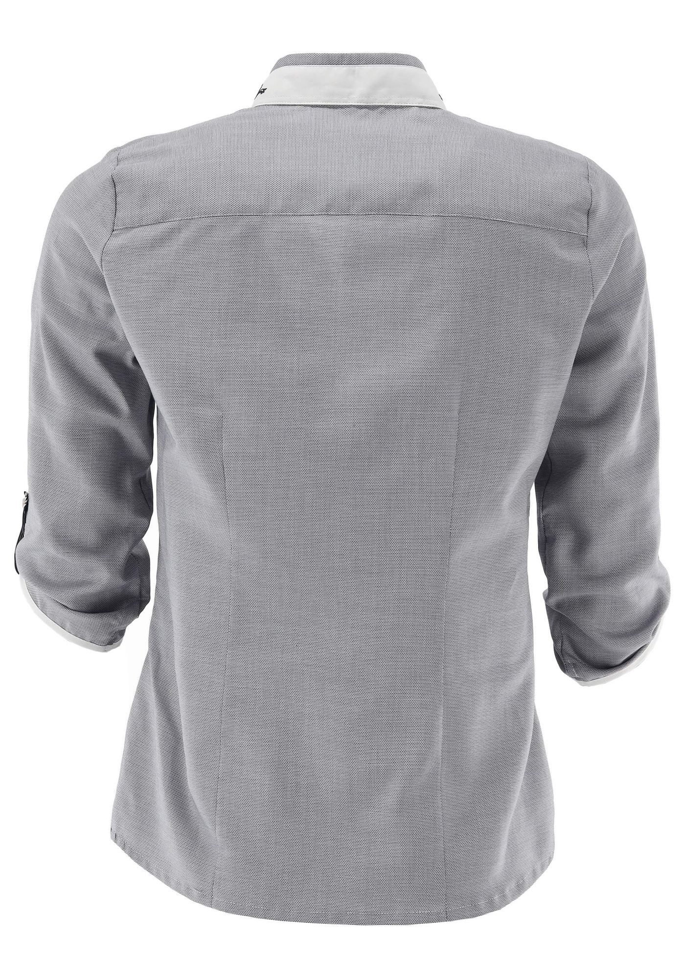 OS Trachten Trachtenbluse Prayan Tailliert, Stehkragen, V-Ausschnitt, 7/8-K günstig online kaufen