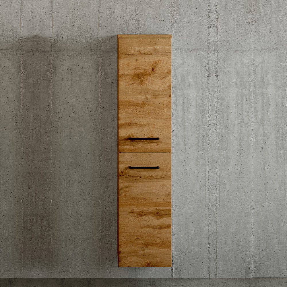 Lomadox Midischrank MORISSON-03 Wotan Eiche Nb. stehend und hängend einsetzbar 30/130/35 cm