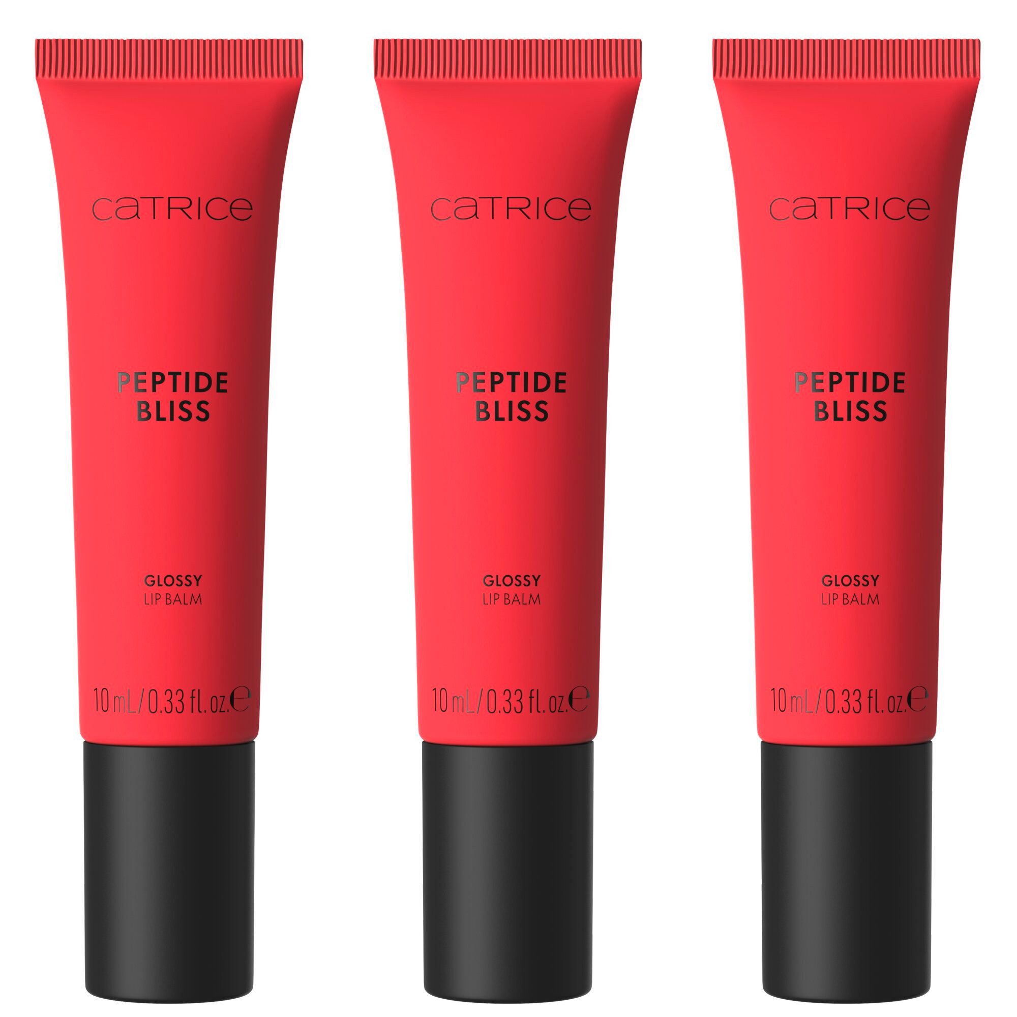 Catrice Lipgloss PEPTIDE BLISS GLOSSY LIP BALM, 3-tlg., für sinnlich aussehende Lippen