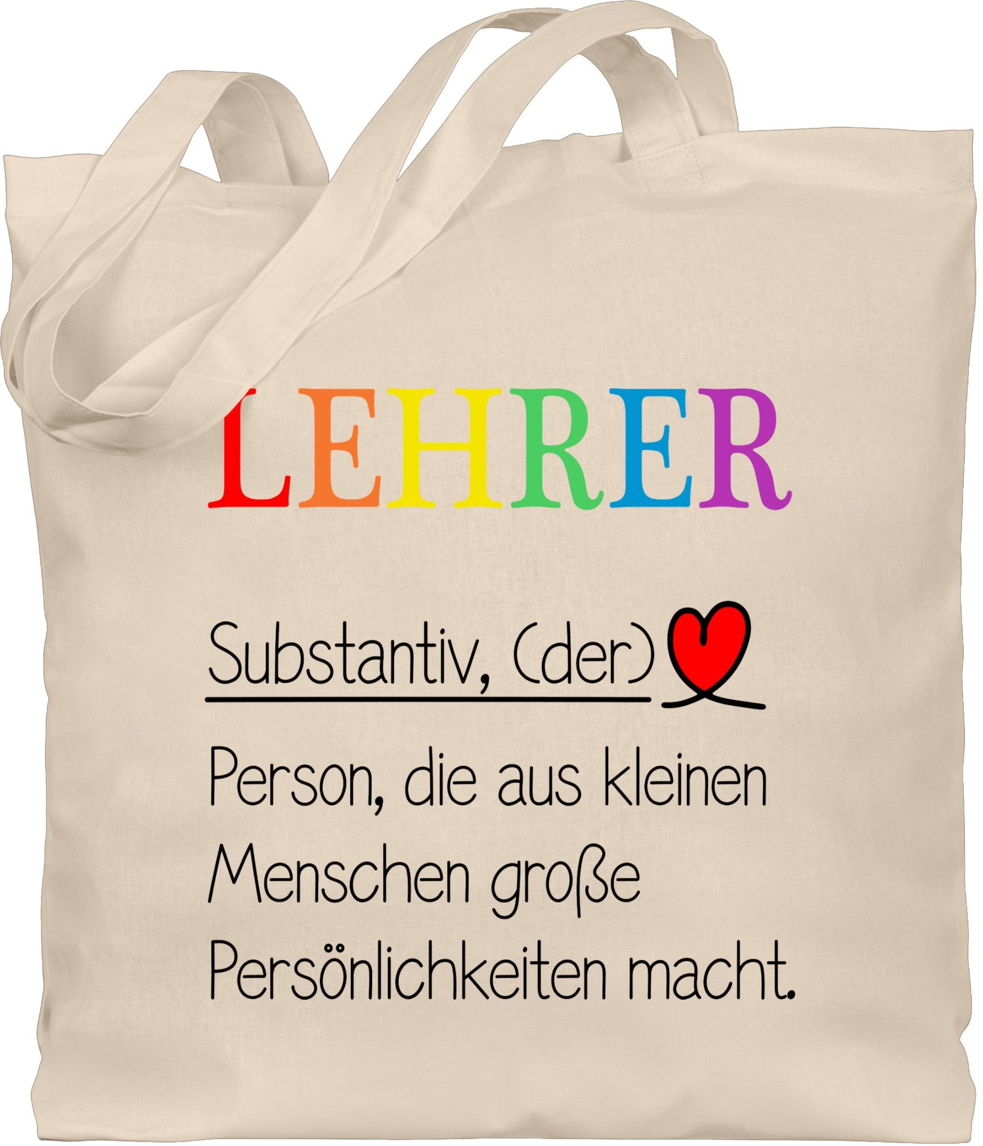 Shirtracer Umhängetasche Lehrer Definition, Abschiedsgeschenk Lehrer, Geschenk für Lehrer zum, Lehrer