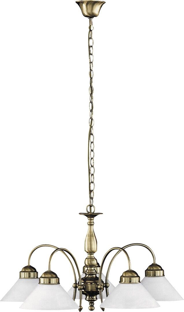 Rabalux Kronleuchter "Marian" 5-flammig, Metall, weiß, rund, E27, ø700mm
