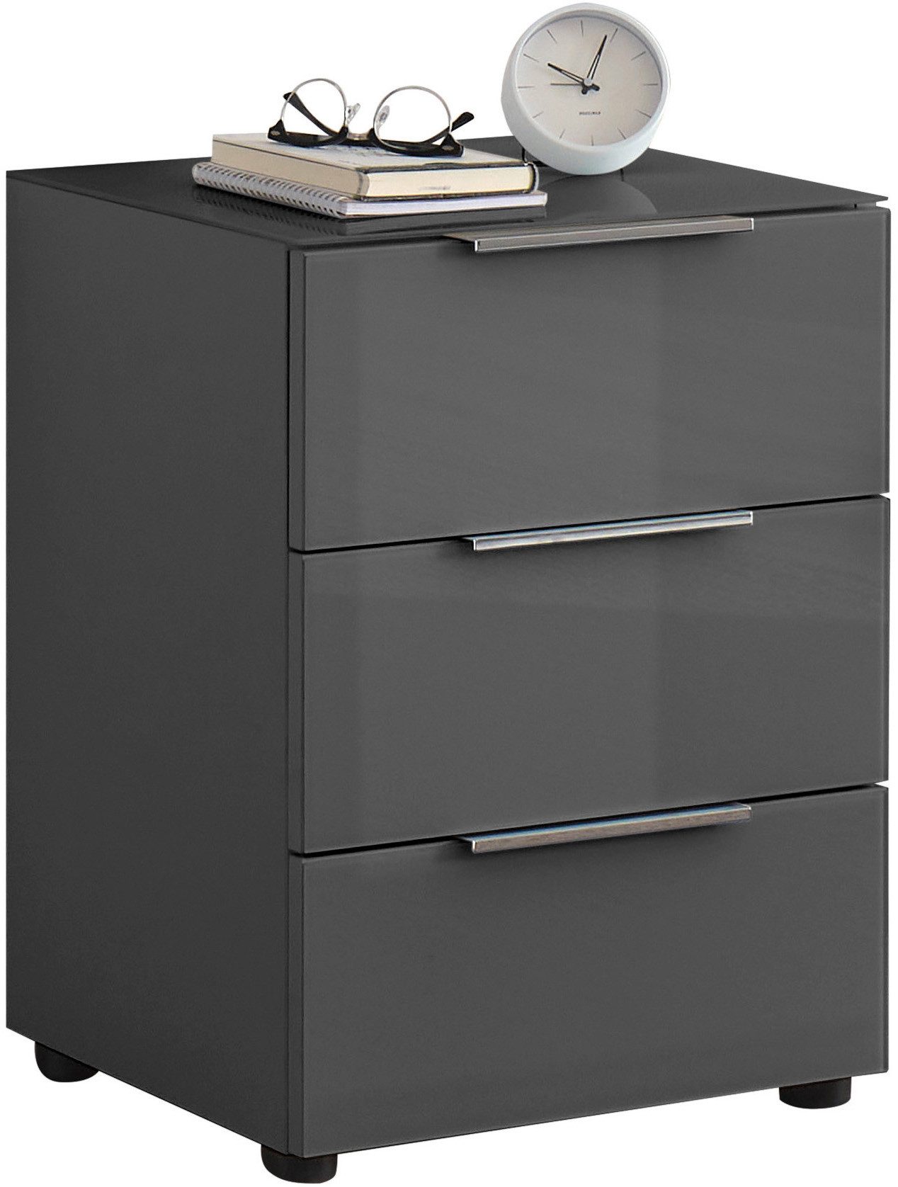 HBZ Kommode Santorin Nachtkonsole, BxHxT 45x61x40 cm (1 St), Breite 45cm, Softclose für Schubkästen, Melaminbeschichtung