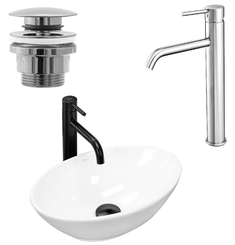 wohnwerk.idee Aufsatzwaschbecken Waschbecken Keramik Weiß Klein günstig online kaufen