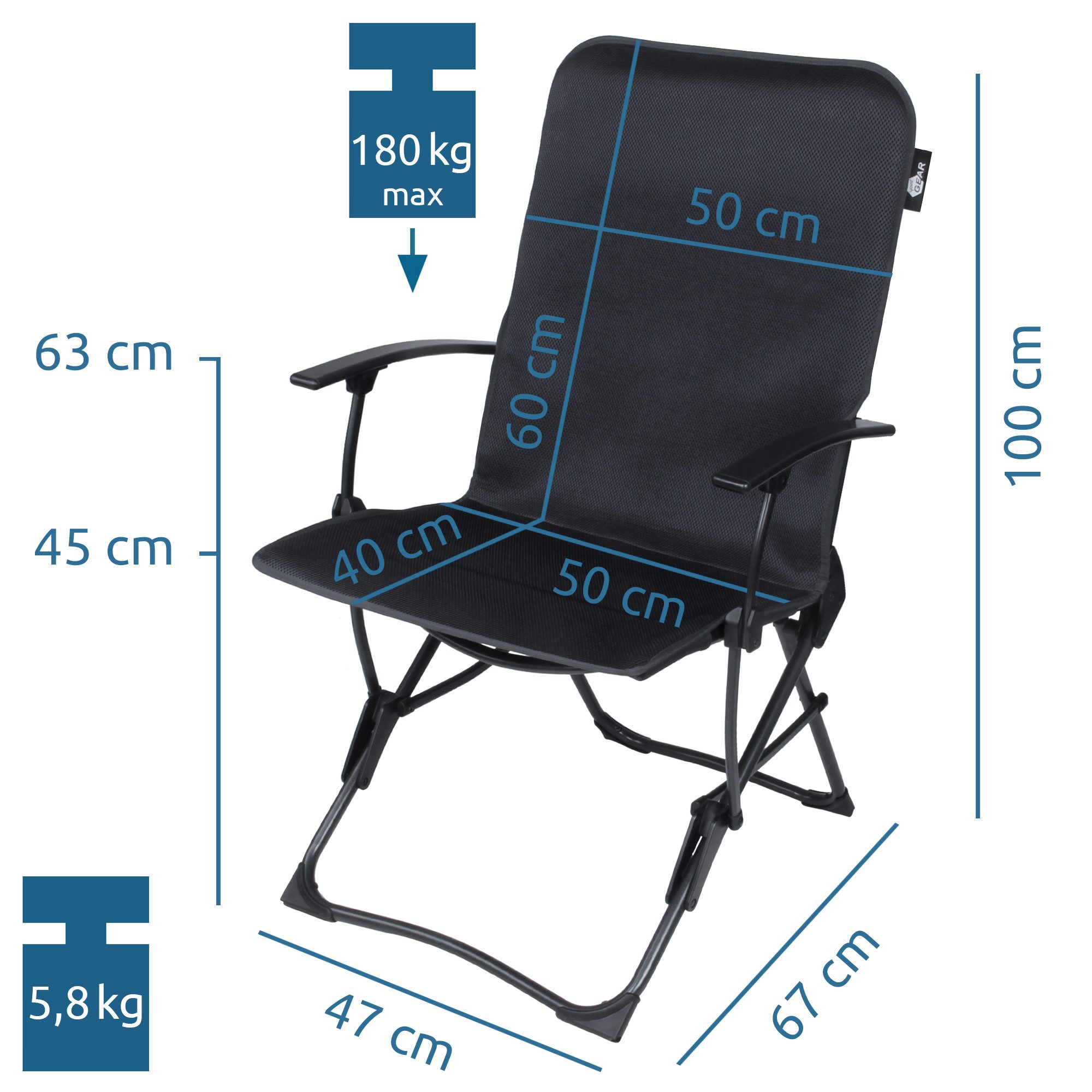 yourGEAR Campingstuhl your GEAR Campingstuhl Carini günstig online kaufen