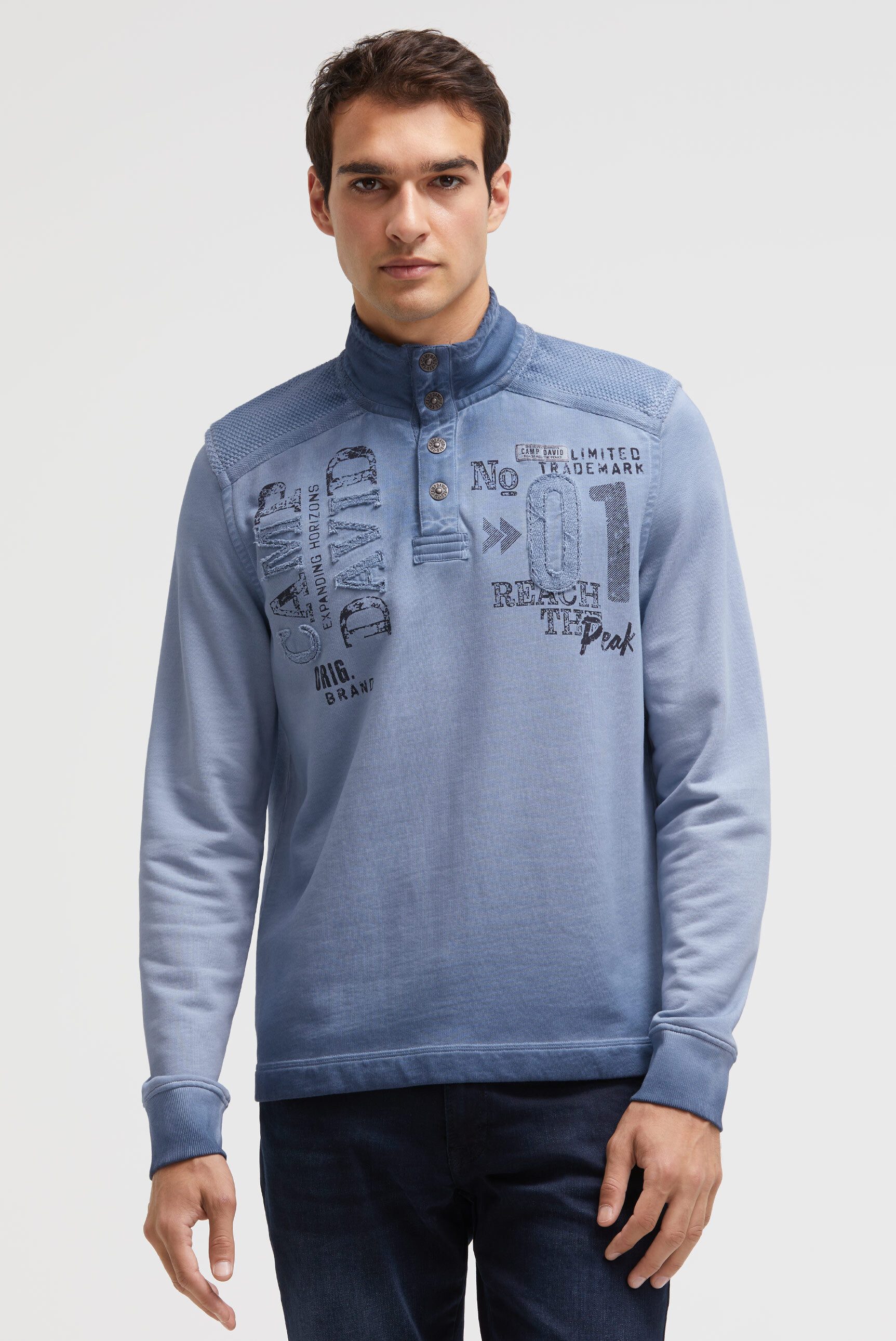 CAMP DAVID Sweater aus Baumwolle günstig online kaufen