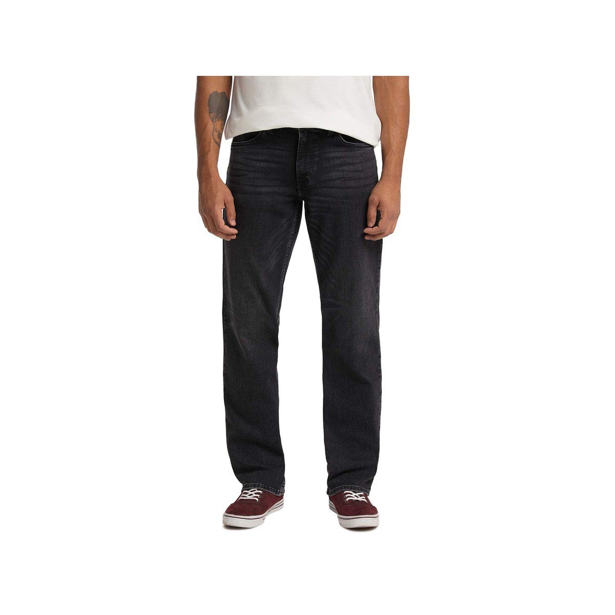schwarz 5-Pocket-Jeans regular MUSTANG (1-tlg)