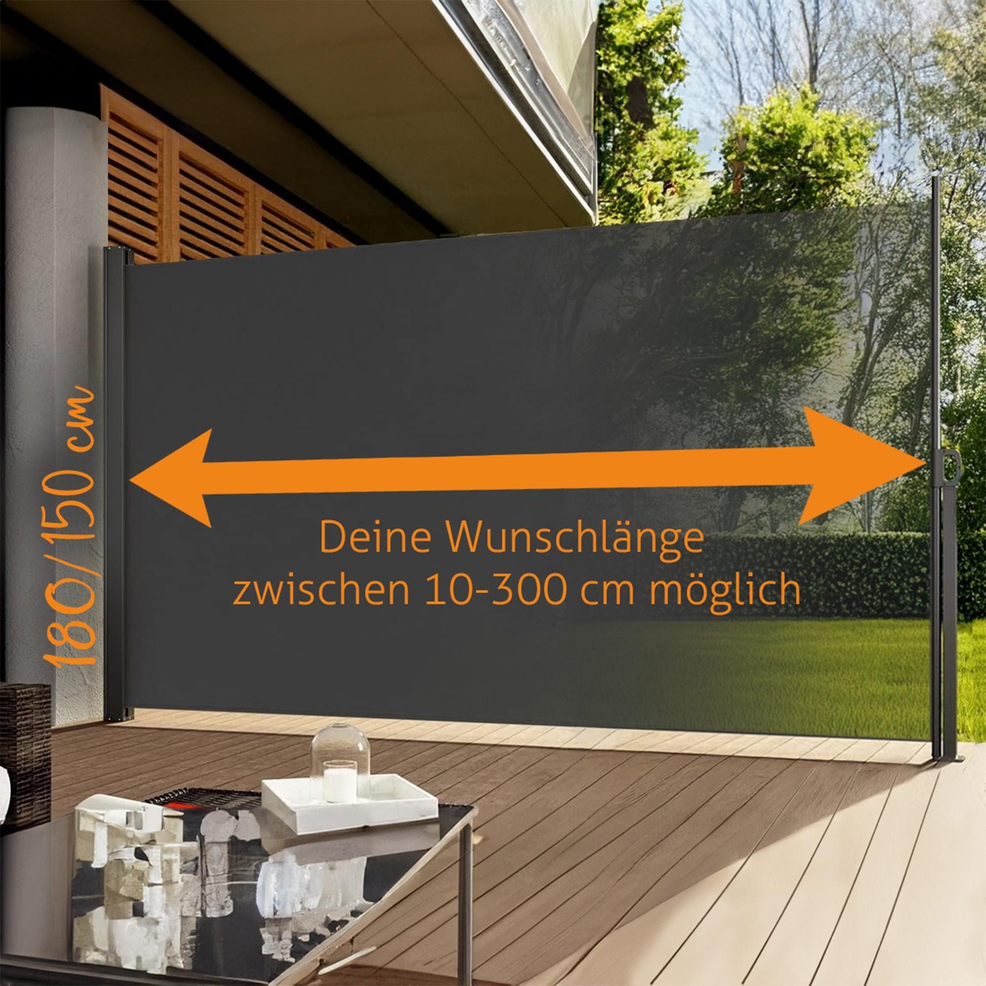 Thumbnail - normani Seitenmarkise Markise für Sicht- und Sonnenschutz auf Balkon und Terasse