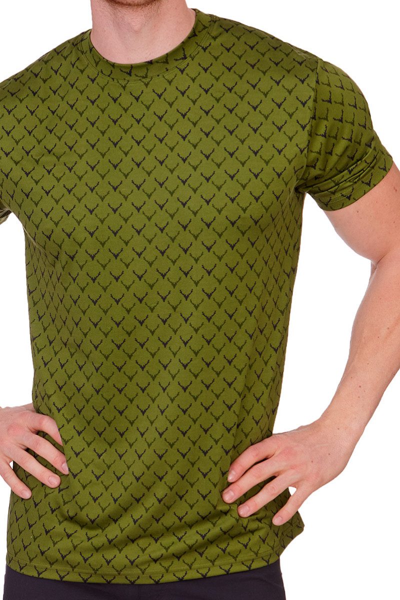 Tom Collins Trachtenshirt Funktionsshirt Herren - RONNIE - oliv