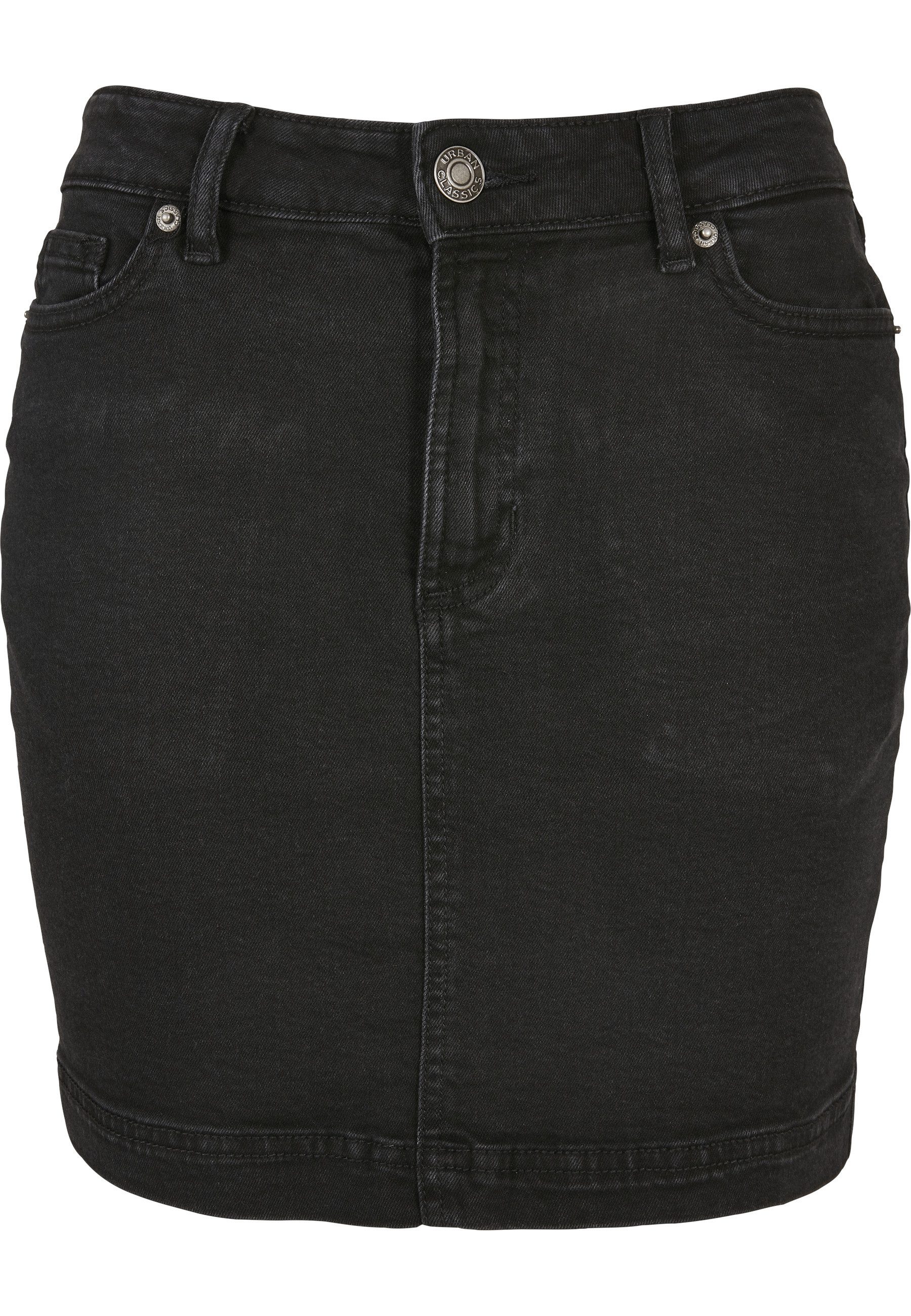 URBAN CLASSICS Jerseyrock Urban Classics Damen Ladies Organic Stretch Denim Mini Skirt (1-tlg)