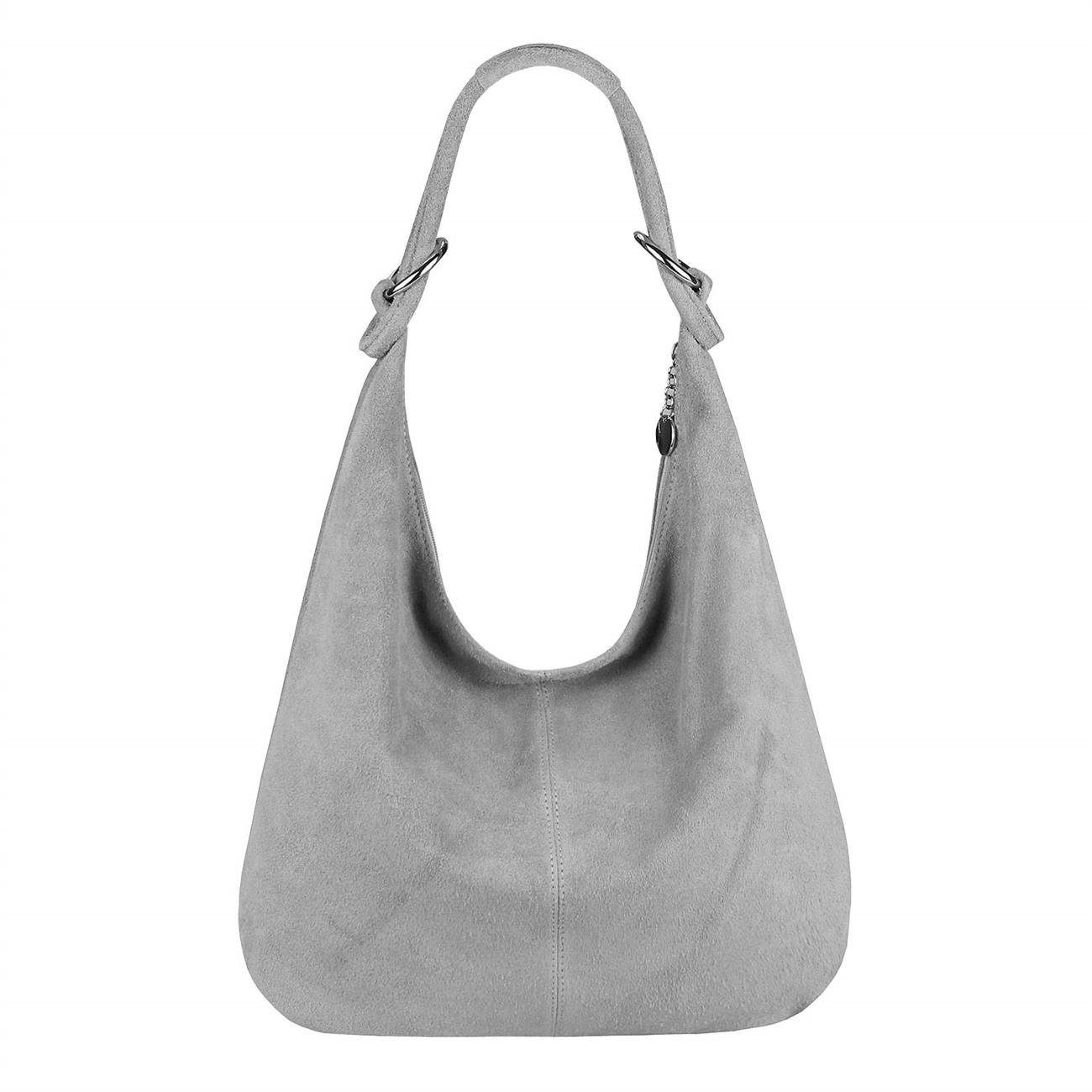 ITALYSHOP24 Schultertasche Made in Italy Damen Leder Tasche Schultertasche, ein Leichtgewicht, als Handtasche, Henkeltasche tragbar