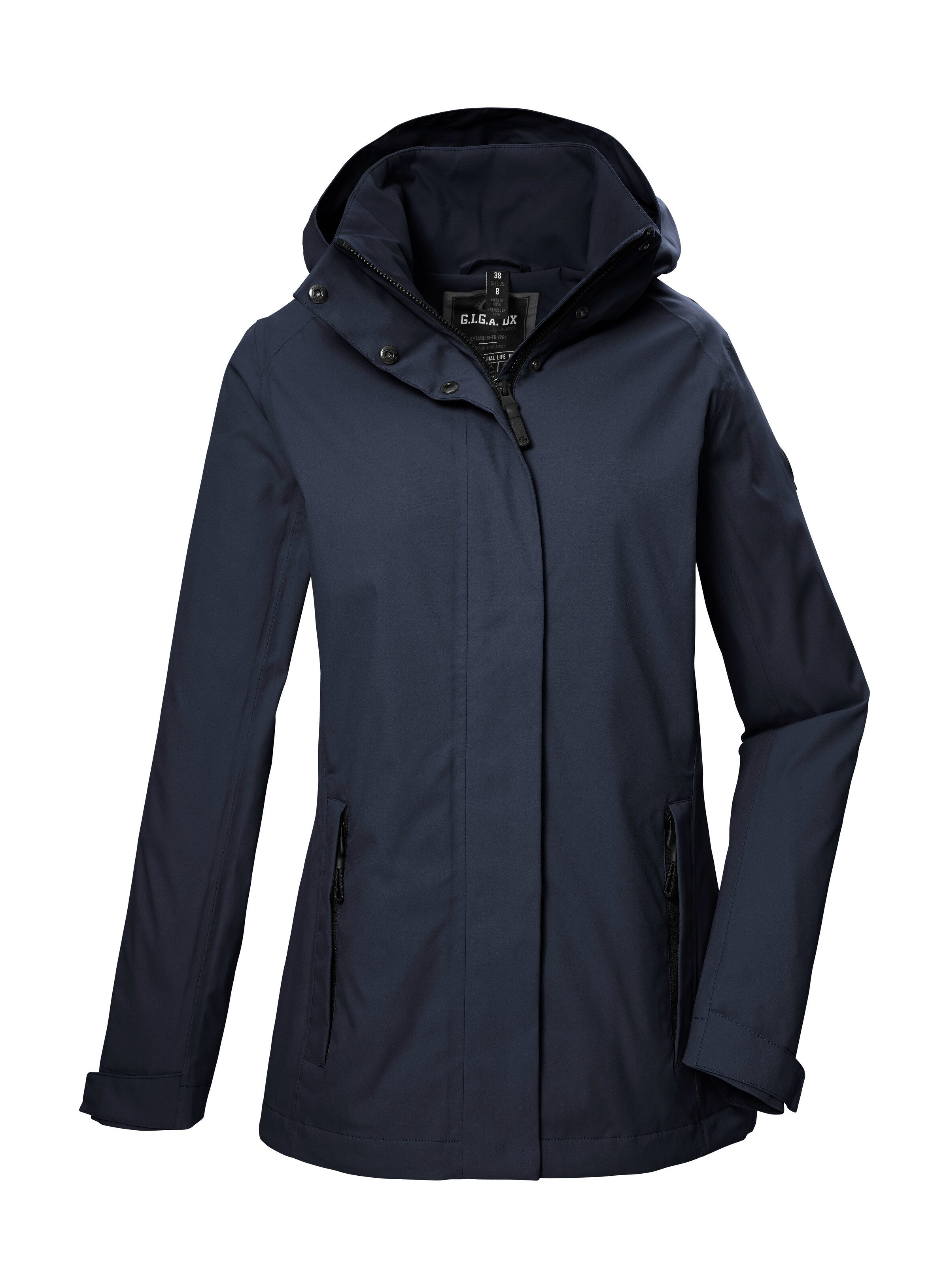 G.I.G.A. DX by killtec Funktionsjacke GS 53 WMN JCKT Wasser- und winddichte Damenjacke mit abnehmbarer Kapuze, atmungsaktiv
