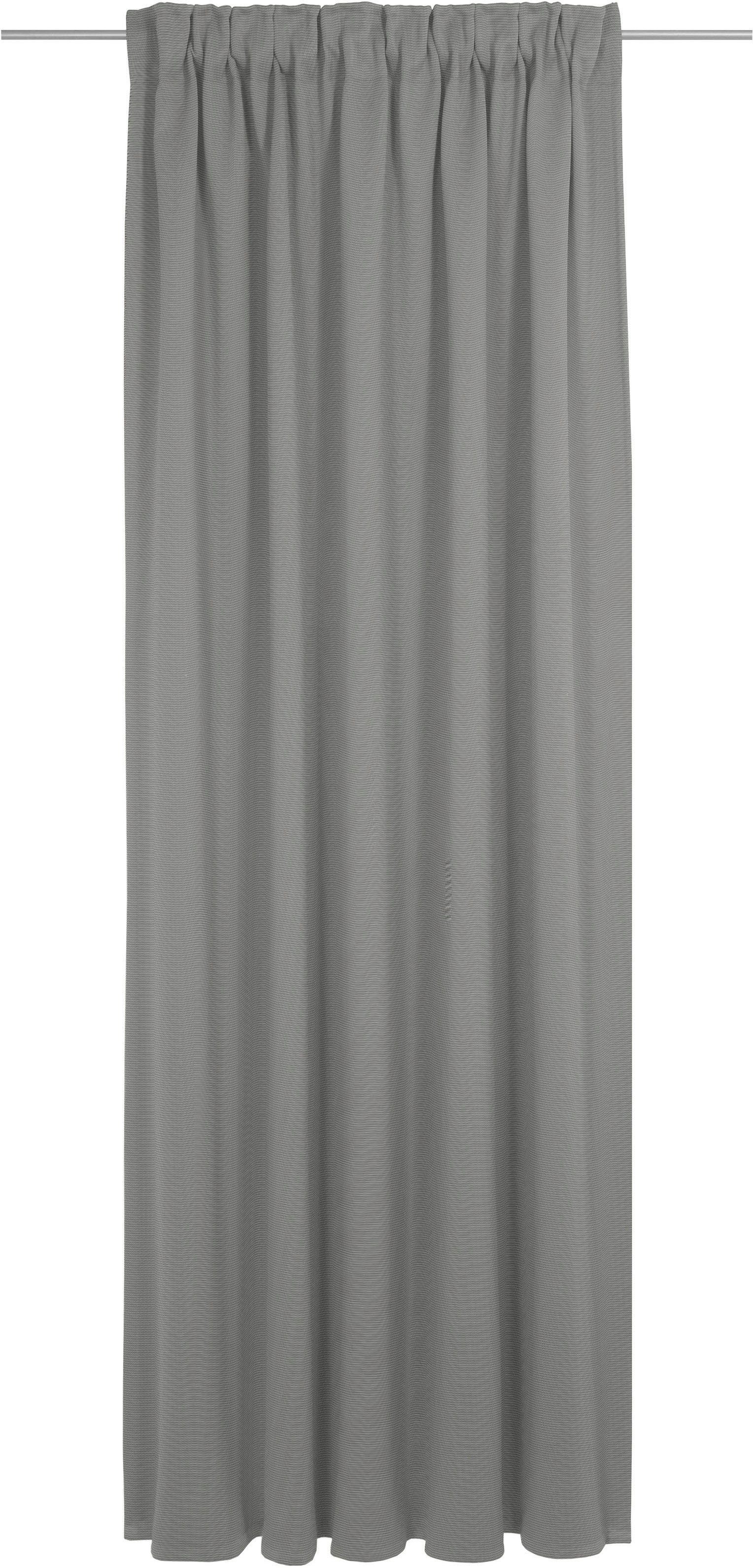Vorhang Uni Collection light, Wirth, Multifunktionsband (1 St), blickdicht, nach Maß dunkelgrau