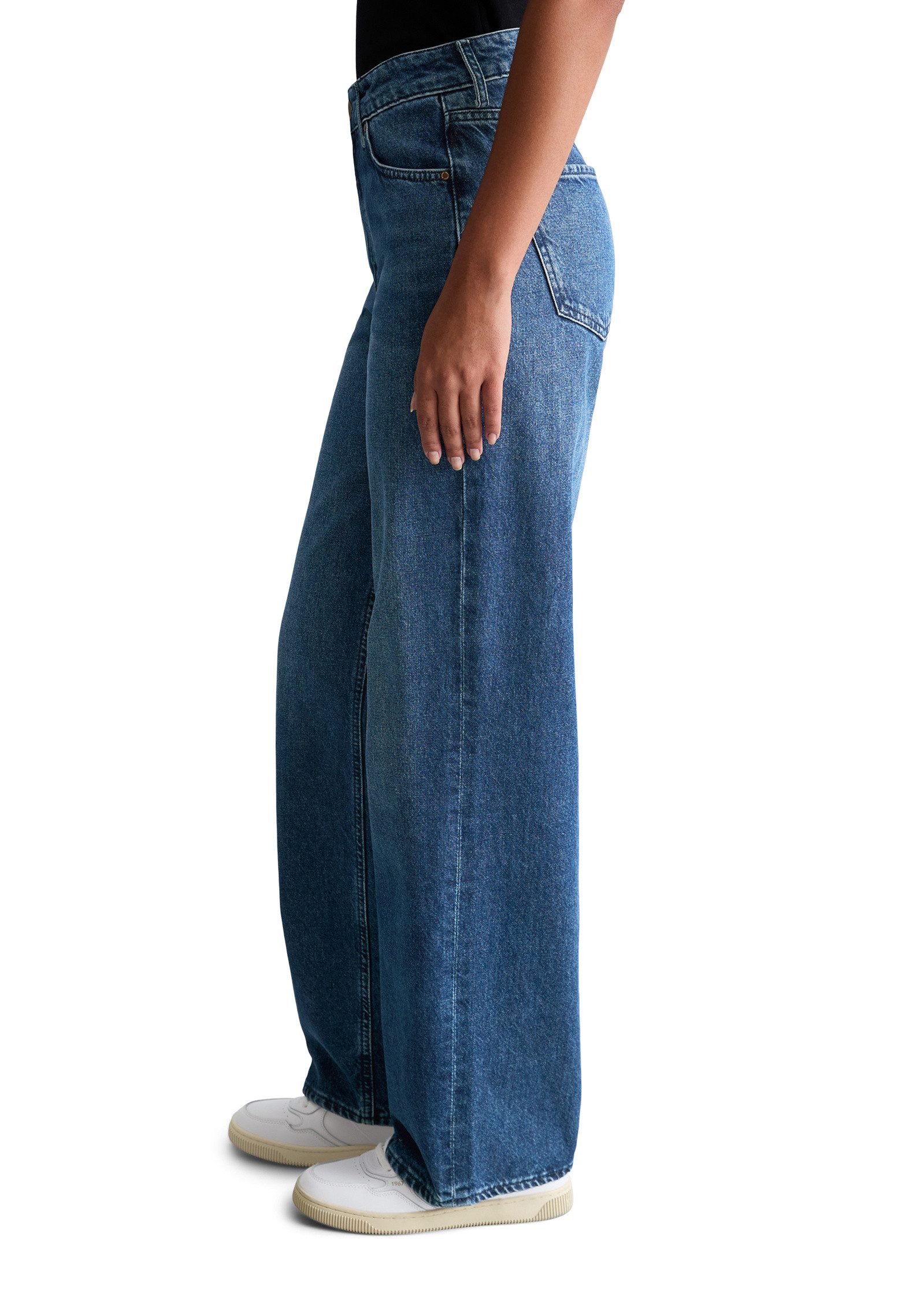 Marc O'Polo DENIM Weite Jeans aus Baumwolle ohne Stretch