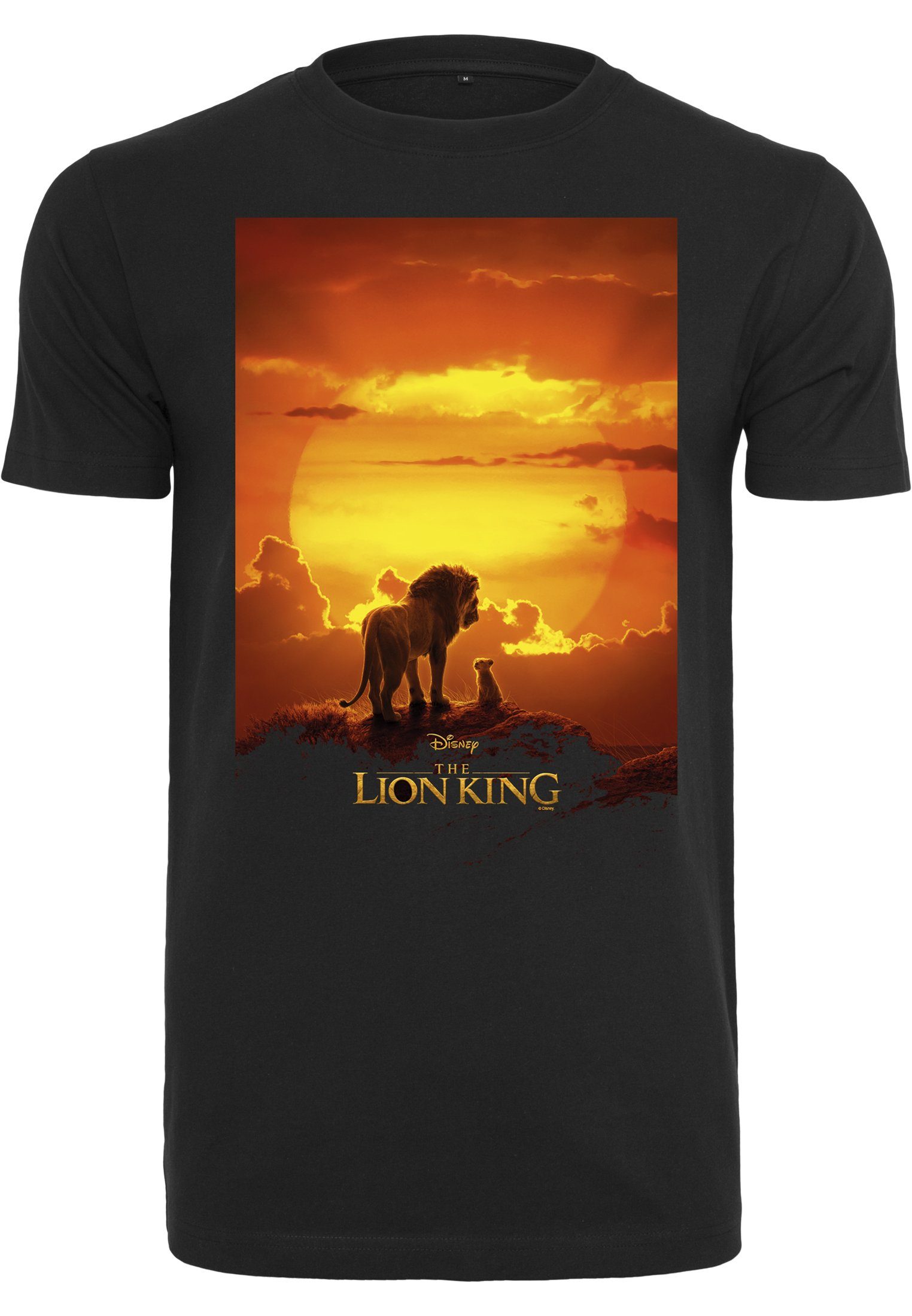 Tee (1-tlg) Merchcode King T-Shirt Herren Sunset Lion