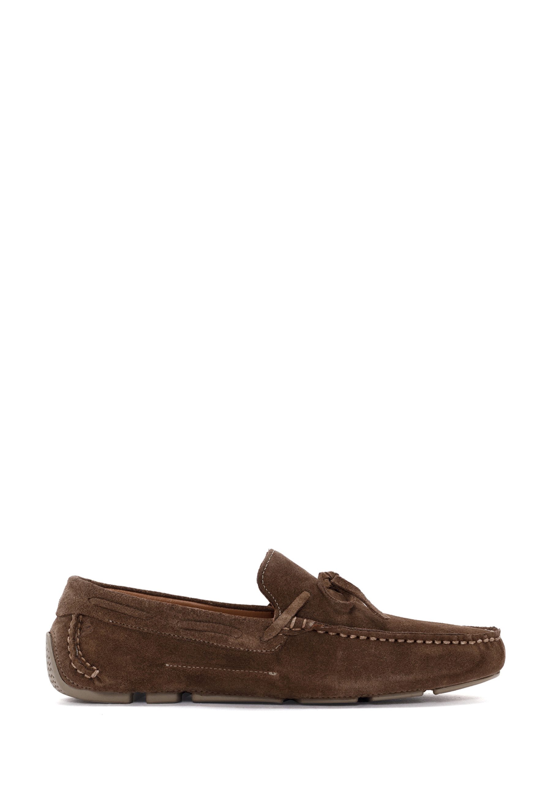 Derimod Loafer aus Wildleder Loafer Lederfutter, Gummisohle