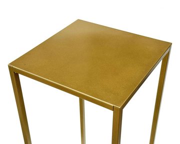 DanDiBo Blumenhocker Blumenhocker Metall Gold Eckig 100 cm Blumenständer Beistelltisch