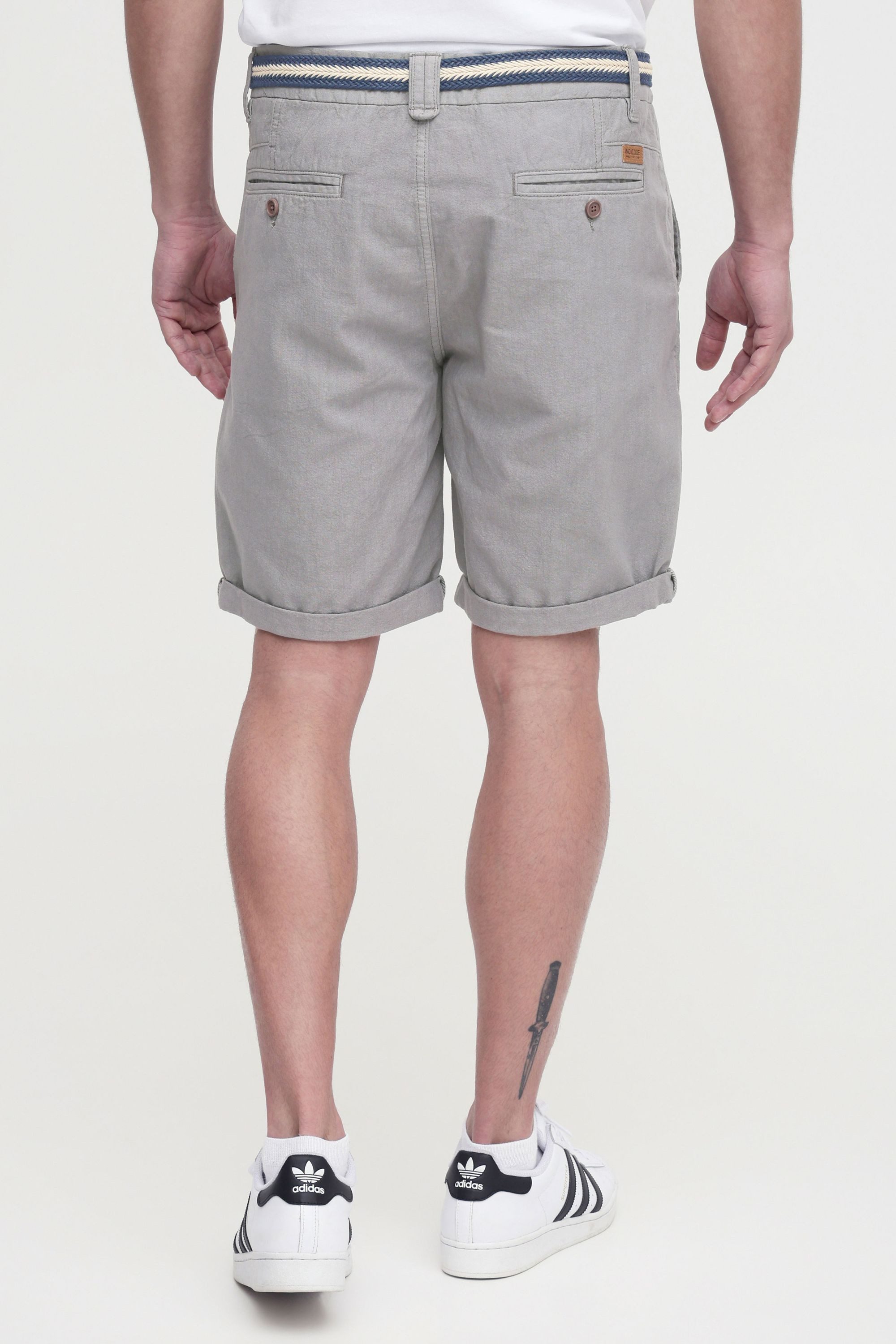 Indicode Chinoshorts IDMews - Shorts - 70193MM Kurze Hose mit Gürtel