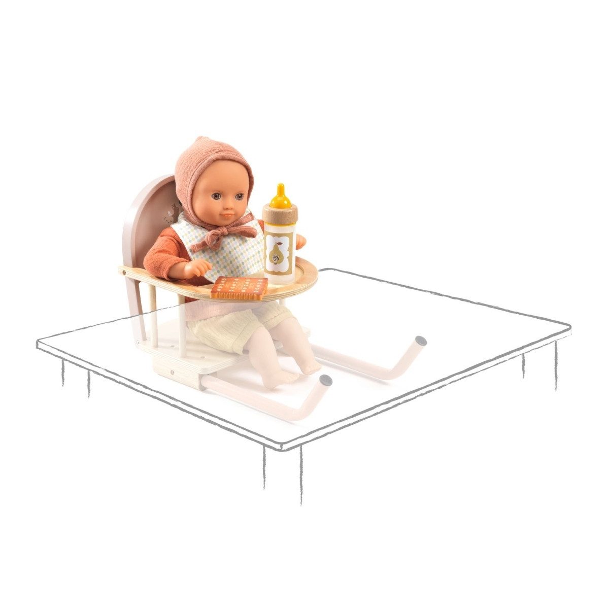 DJECO Puppen-Tischsitz Pomea Puppen Tischsitz aus günstig online kaufen
