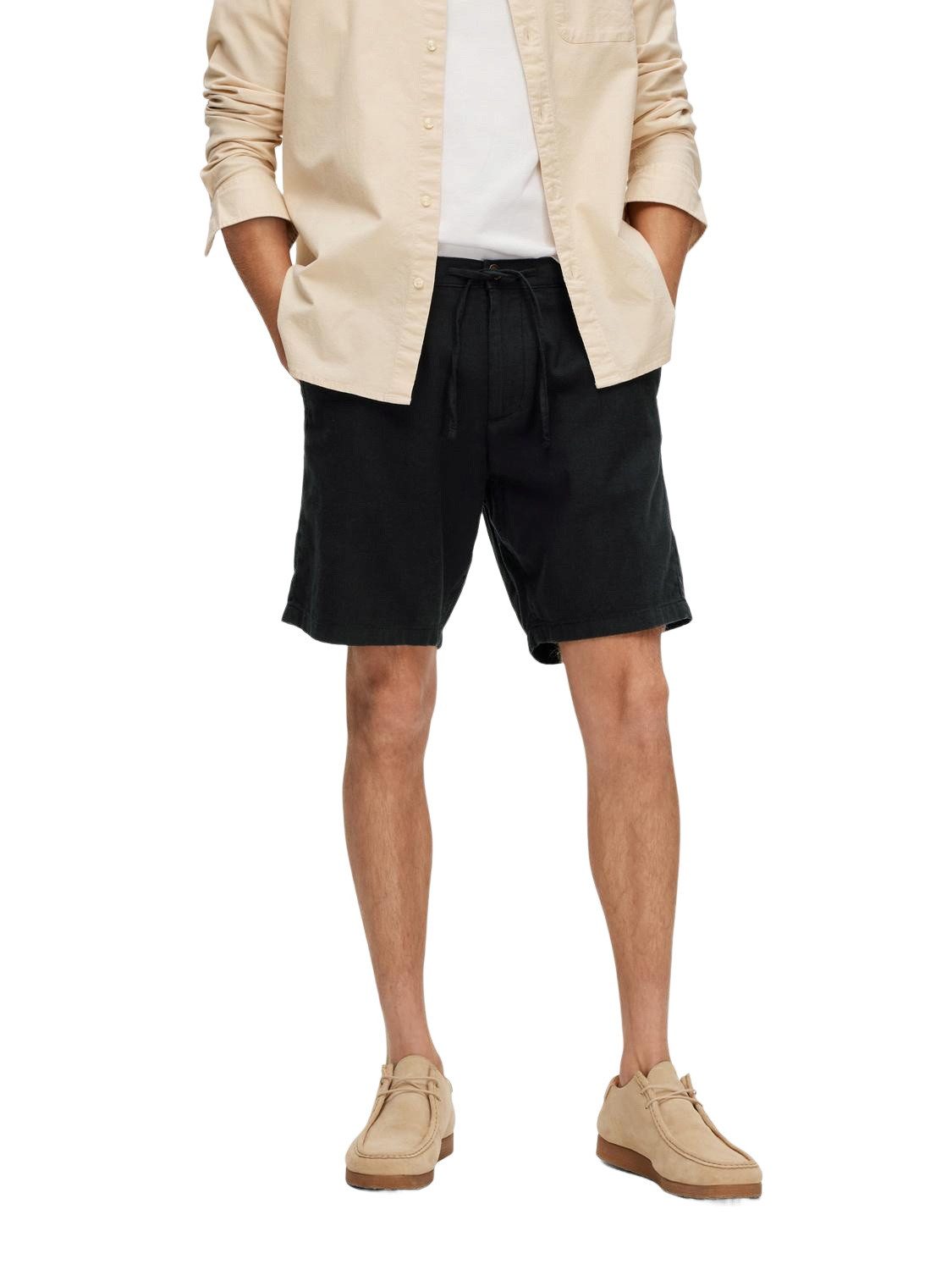 Selected Herren Chino Shorts SLHREGULAR-BRODY LINEN Regular Fit günstig online kaufen