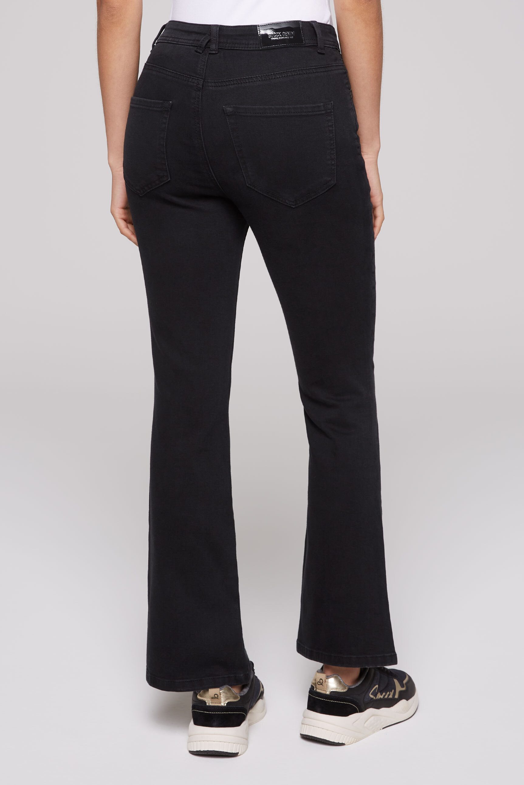SOCCX Regular-fit-Jeans mit hoher Leibhöhe