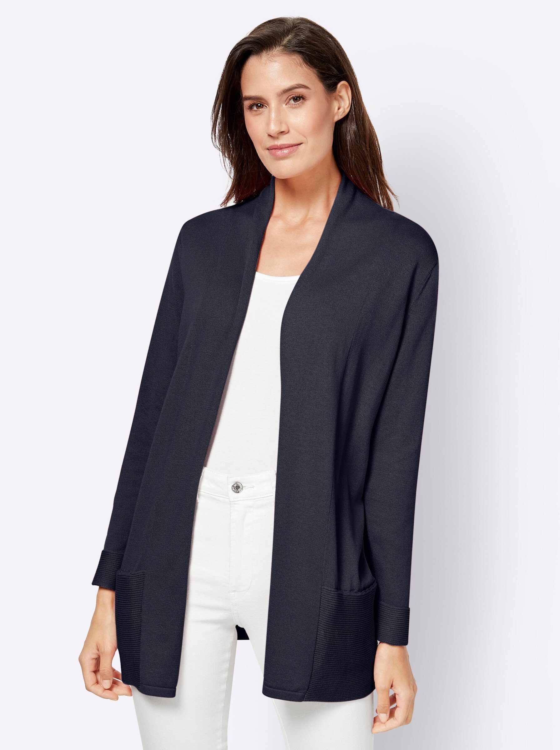 Witt Strickjacke Long-Strickjacke Langarm