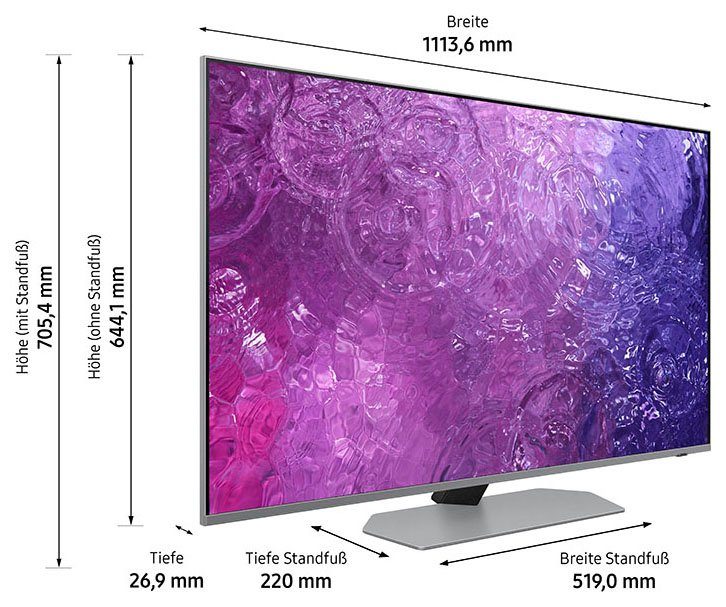 Gaming (125 LED-Fernseher Zoll, Neo Quantum cm/50 Samsung HDR, GQ50QN90CAT 4K, Smart-TV, Hub) Prozessor Quantum Neural