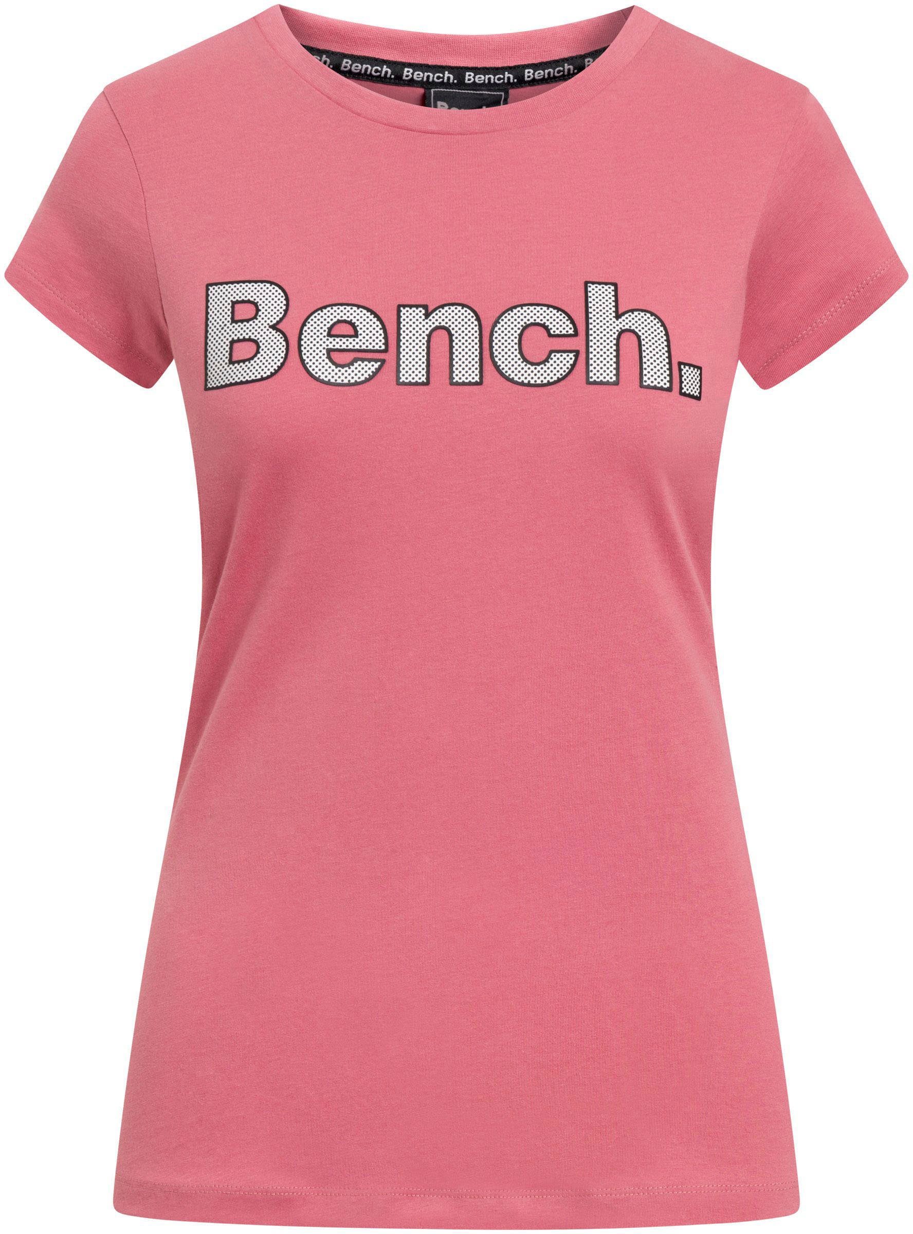 Bench. LEORA T-Shirt BRIGHTROSE
