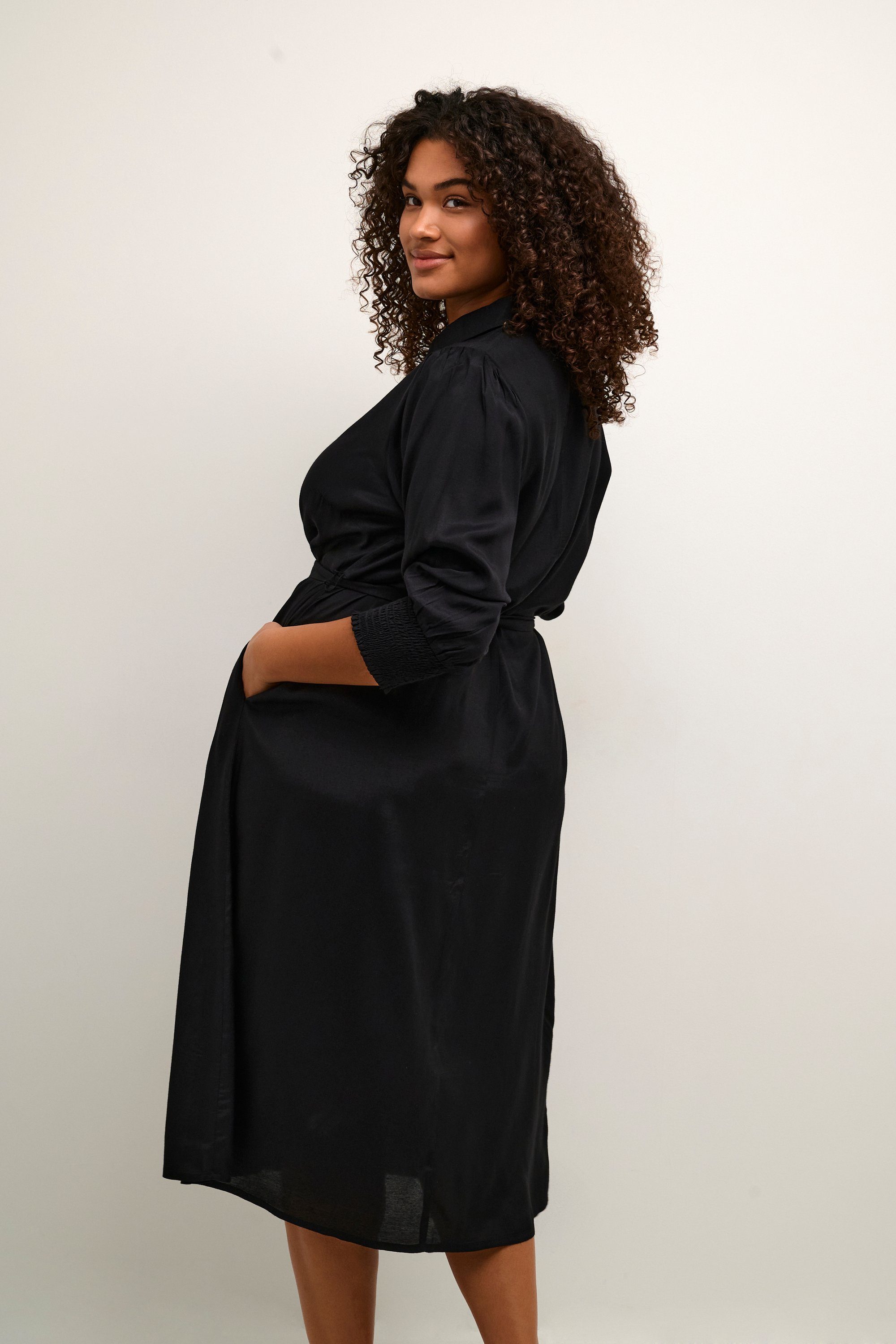 KAFFE Curve Blusenkleid Kleid KCemina Große Größen