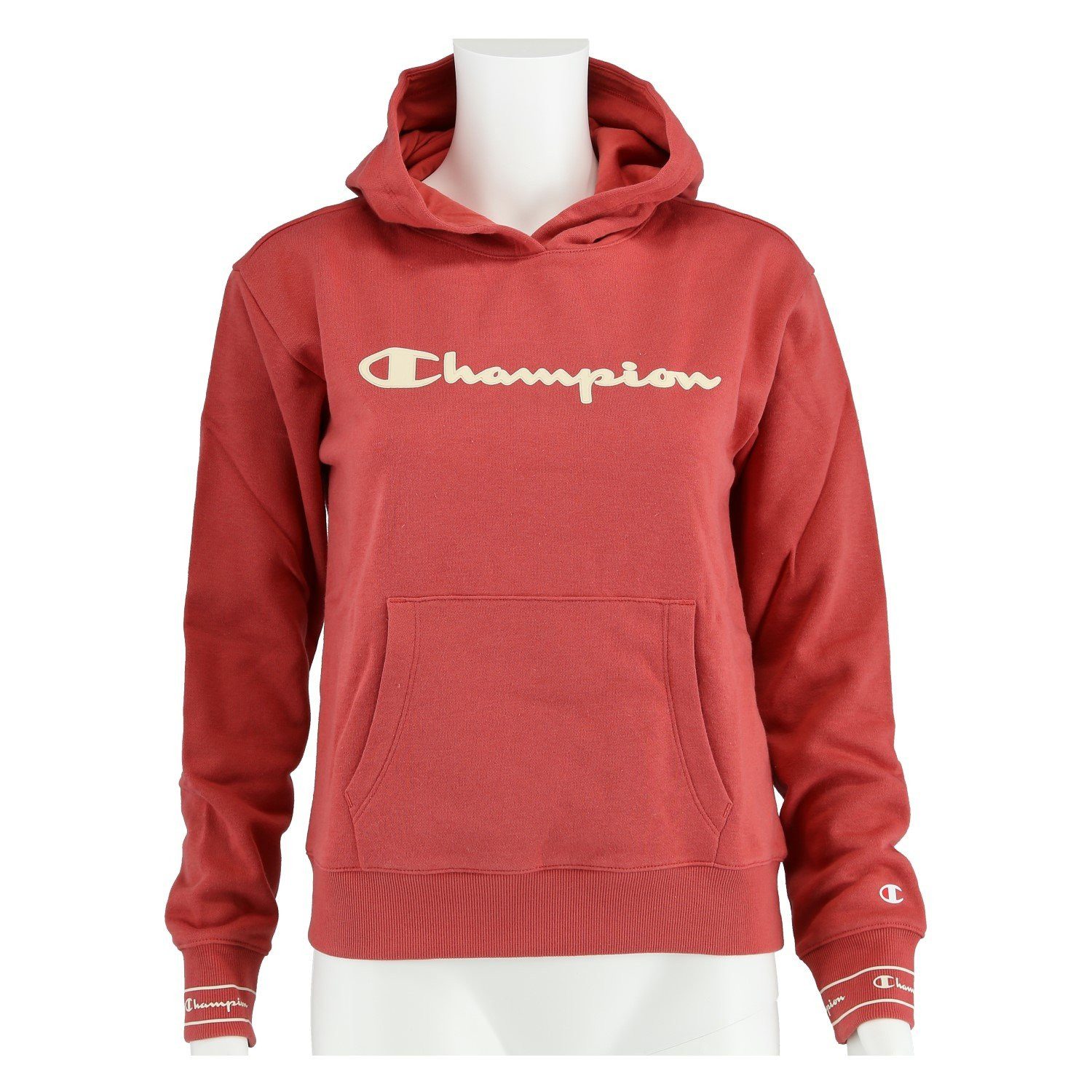 Champion Kapuzenpullover Hoodie Big Logo Print rot Mädchen