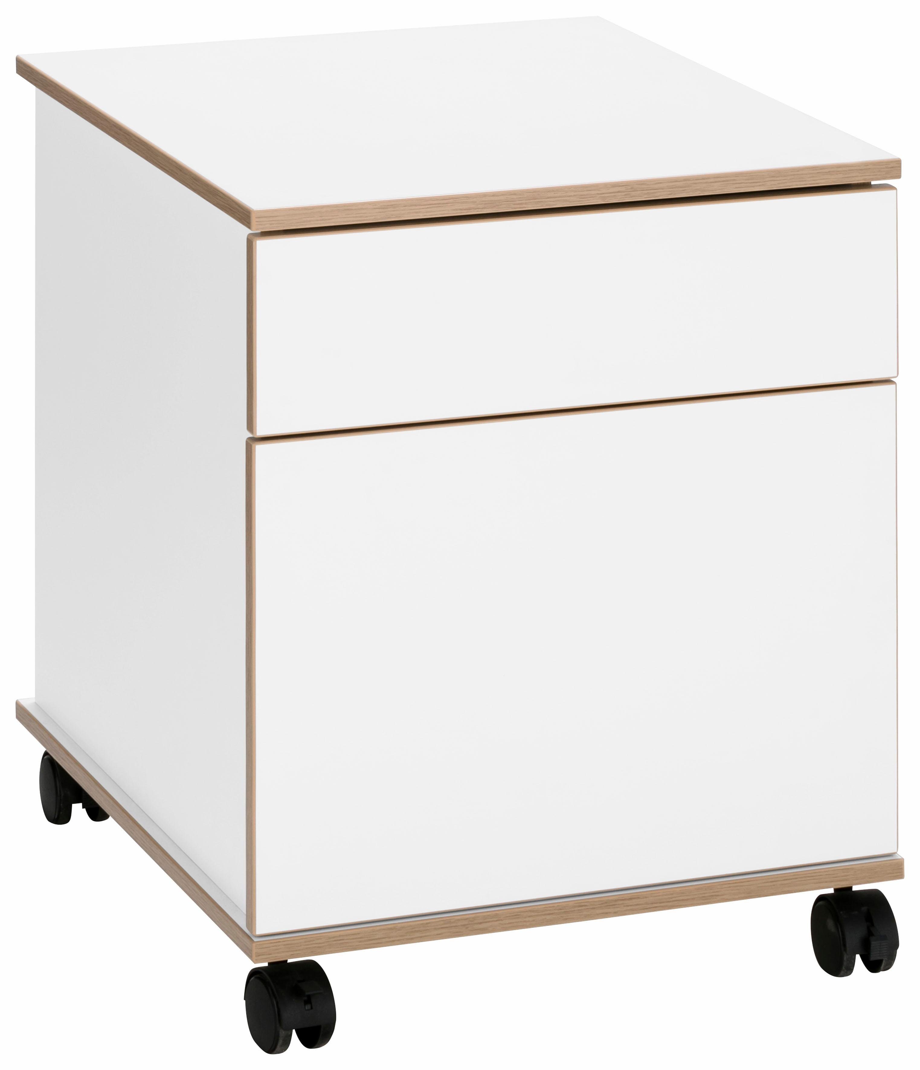 VOGL Möbelfabrik Rollcontainer Trelle, Türen mit Soft-Close, Grifflose Optik