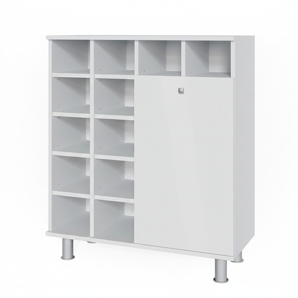 Vicco Wäscheschrank Fynn, Weiß, 78.4 x 91.6 cm (1-St)