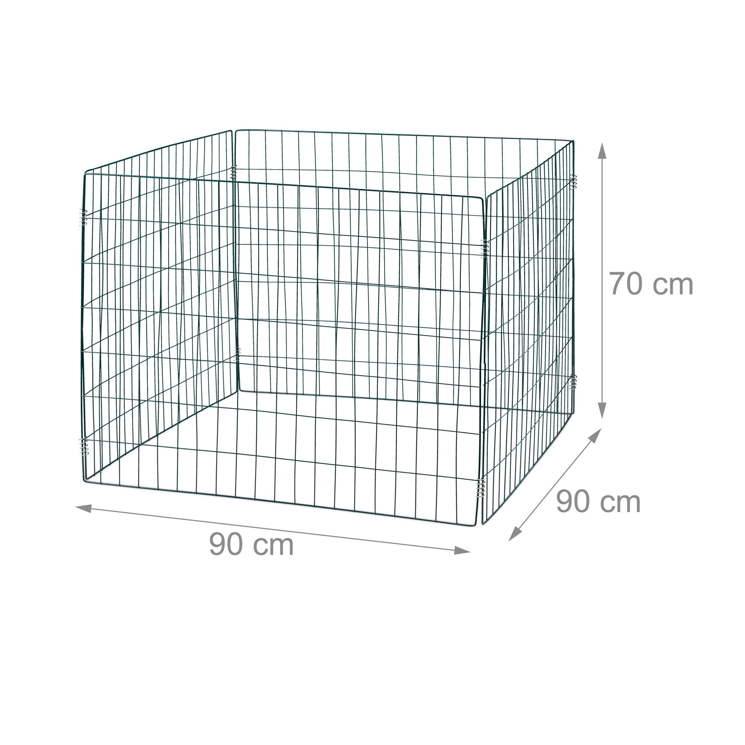 relaxdays Komposter Grüne Komposter Metall 2er Set, BxTxH: 90x90x70 cm, 560 l