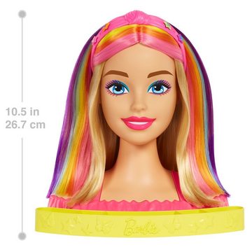 Barbie Anziehpuppe Deluxe Styling-Kopf blond Barbie Totally Hair Mattel Frisierkopf