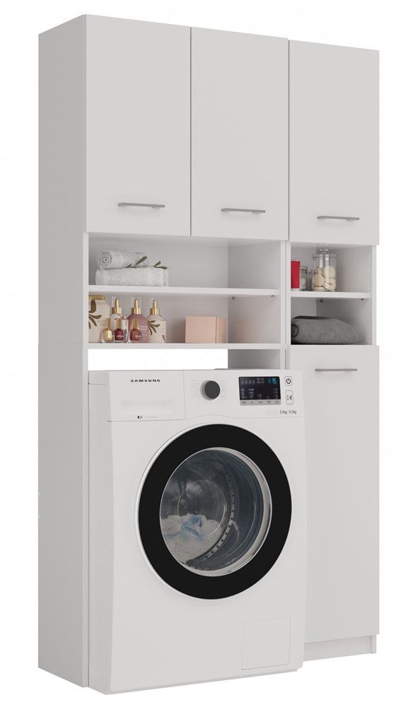 MAGOWA Waschmaschinenumbauschrank Badezimmer-Schrank-Set – Säulenregal + günstig online kaufen