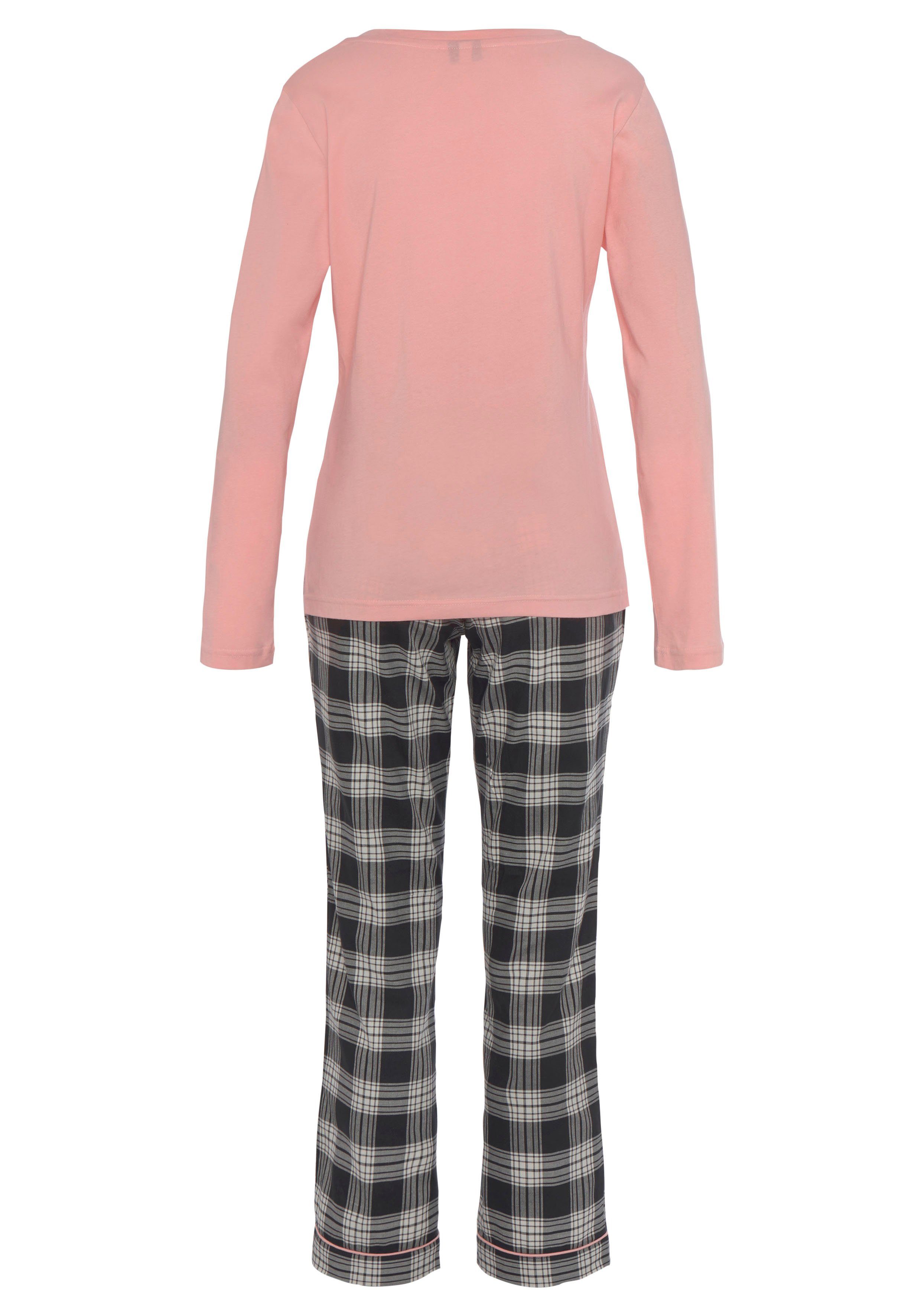 H.I.S Pyjama (Set, 2 tlg) mit karierter Schlafhose