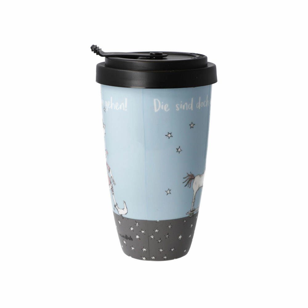 Goebel Coffee-to-go-Becher Künstlertasse Barbara Freundlieb - Alle  verrückt, Fine Bone China, Mit dicht schließendem Kunststoffdeckel | Thermobecher