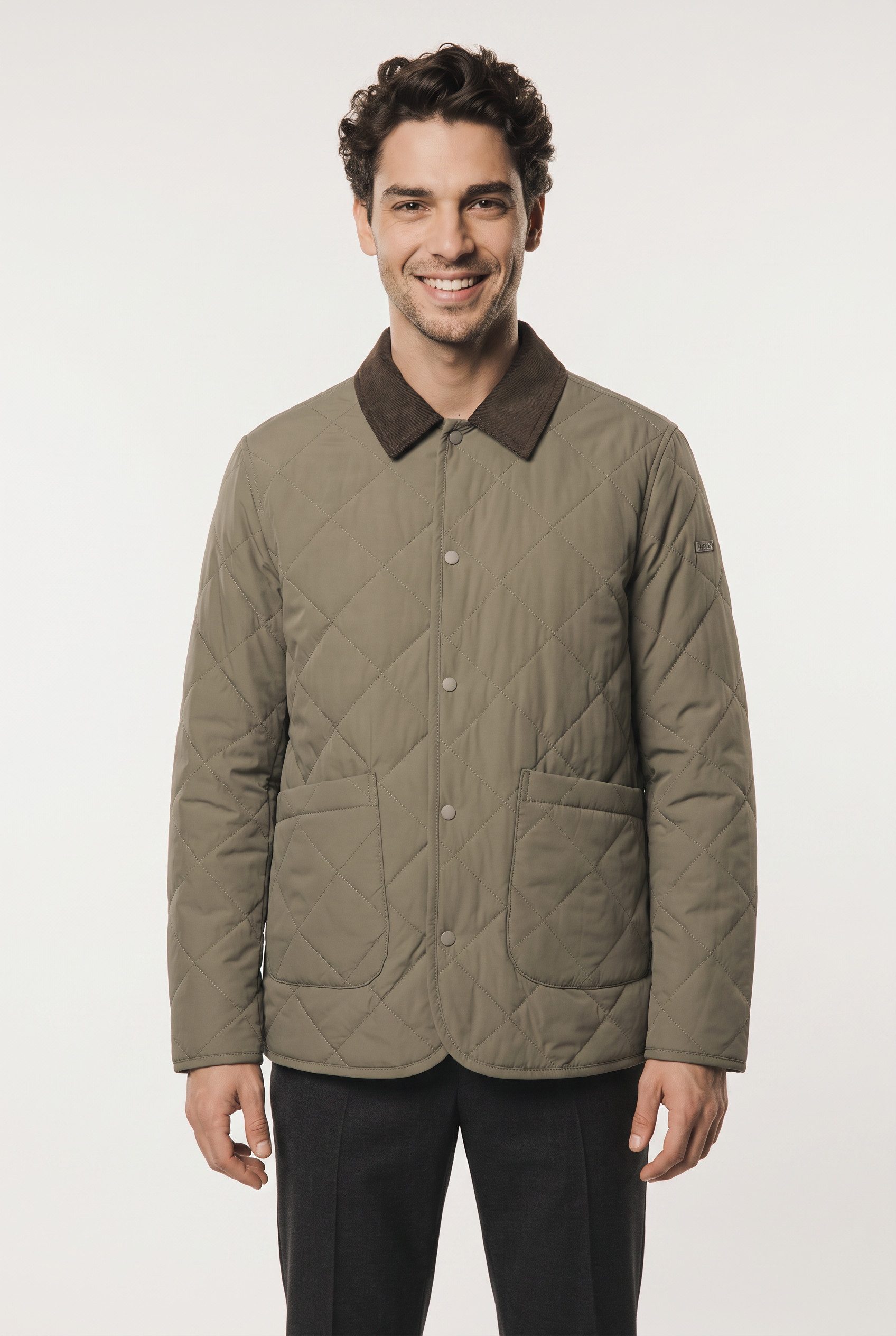 Cinque Steppjacke CISPARK Slim Fit, leicht wattiert, Druckknopf‑Verschluss