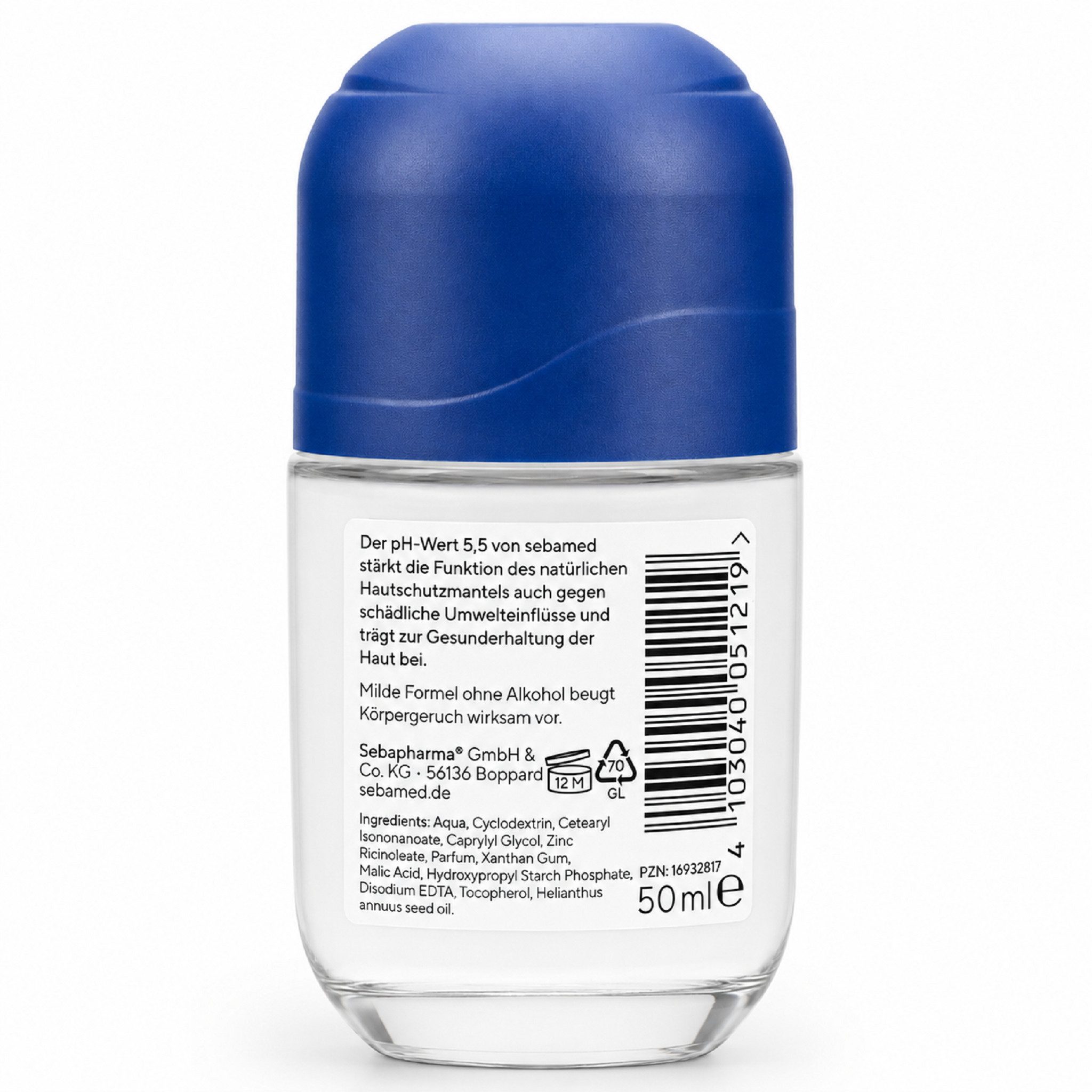 Sebapharma GmbH & Co.KG Deo-Roller SEBAMED for men Deo Sensitiv Roll-on