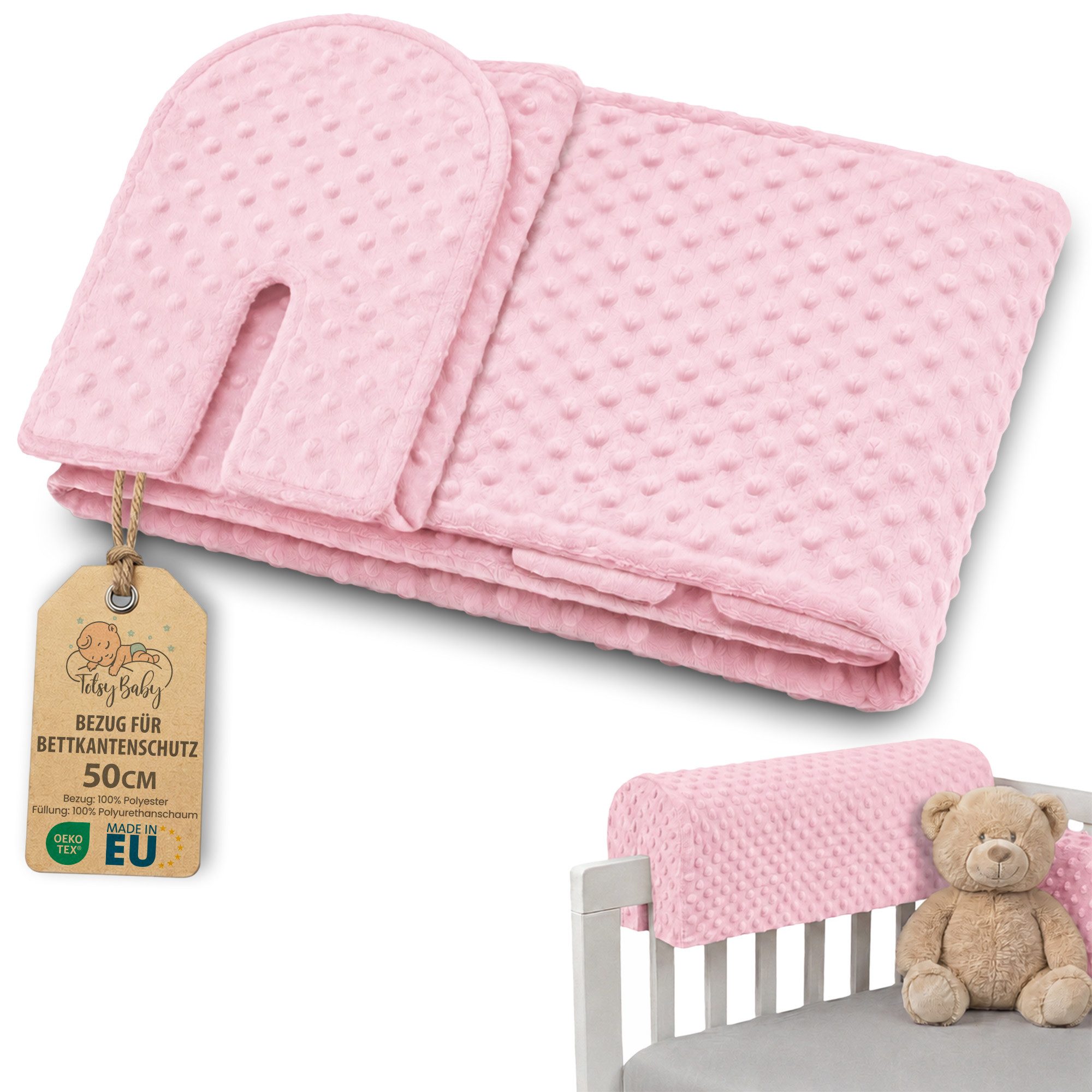 Totsy Baby Bettschutzgitter Bezug für Bettkantenschutz – Schutz für Kinderbett & Babybett