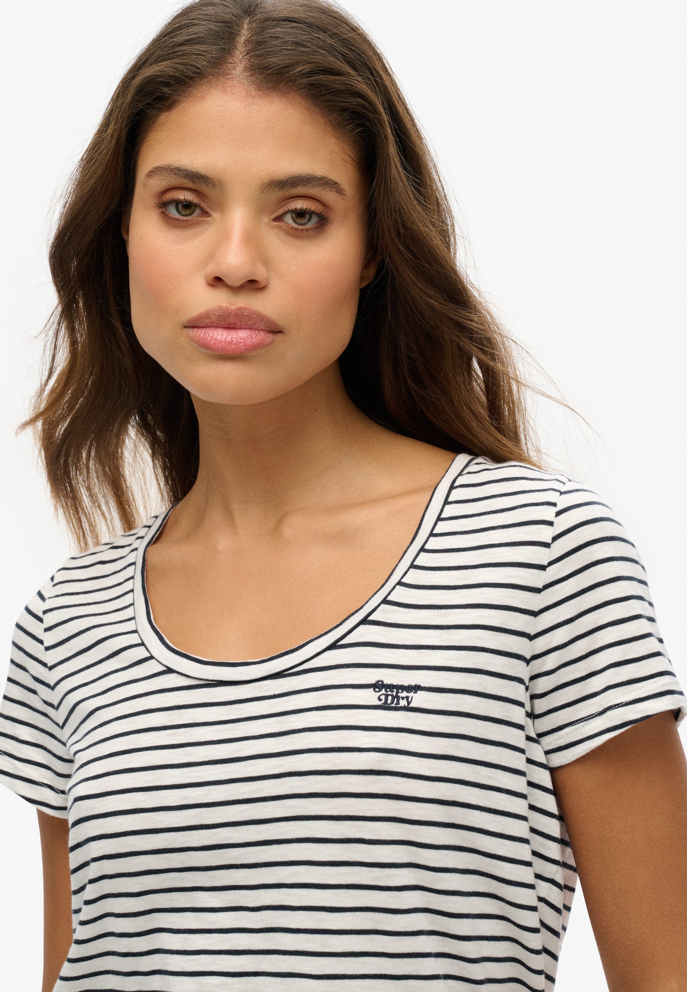 Superdry Kurzarmshirt SCOOP NECK TEE günstig online kaufen