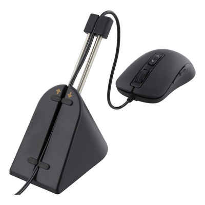 DELTACO »Maus Bungee Kabelhalter (ausziehbarer Arm für Mäuse mit Kabel, Kabelmanagement)« Monitor-Halterung
