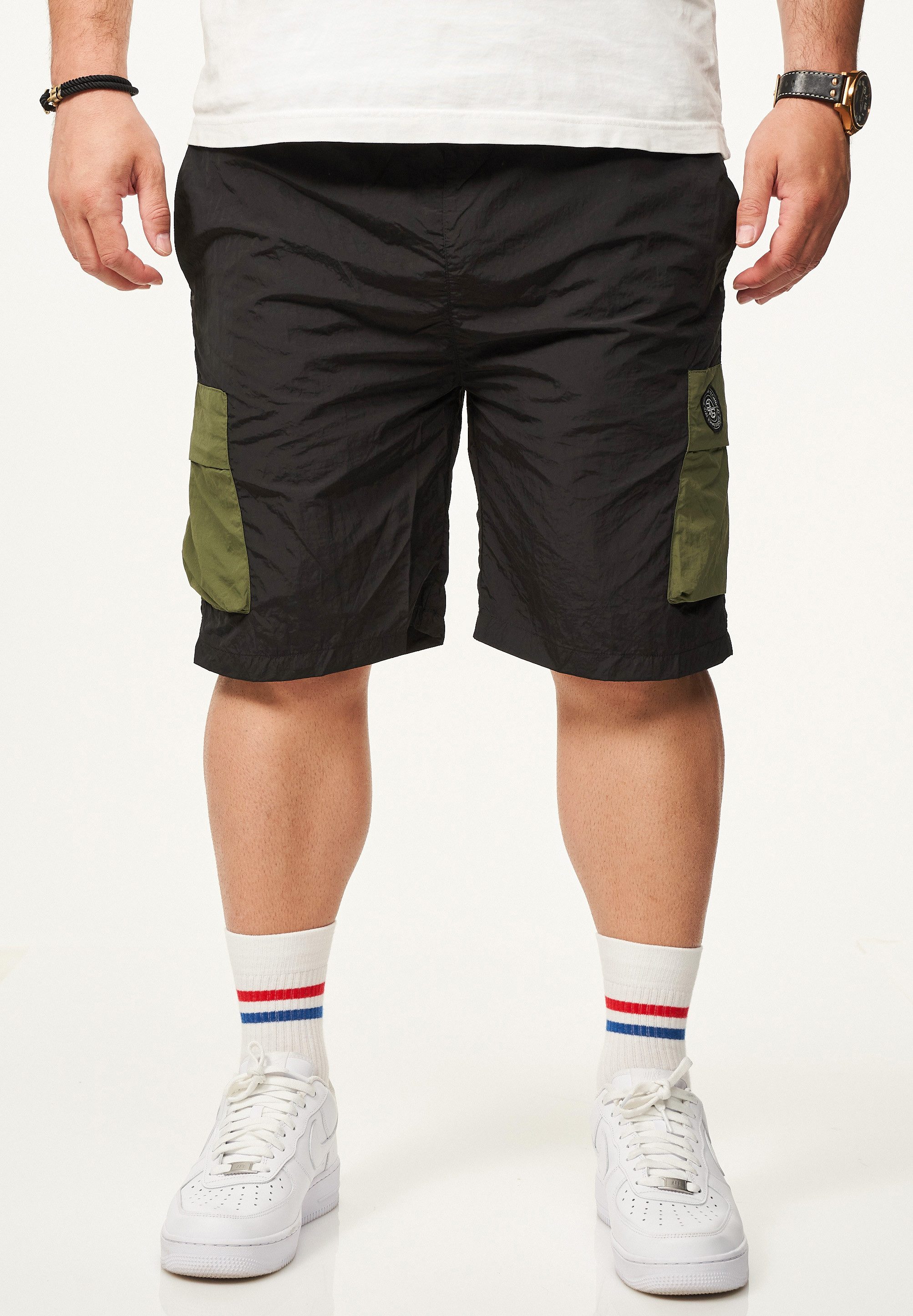 SOULSTAR Cargoshorts im Tech Utility-Style für Herren aus leichtem Nylon Re günstig online kaufen