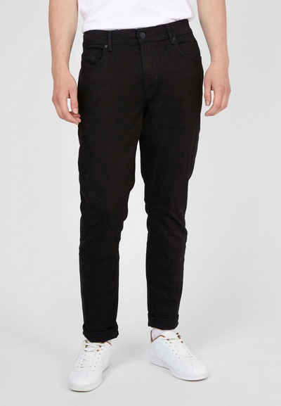 Ben Sherman Straight-Jeans Straight Black Jean Gerade geschnittene schwarzgewaschene Jeans