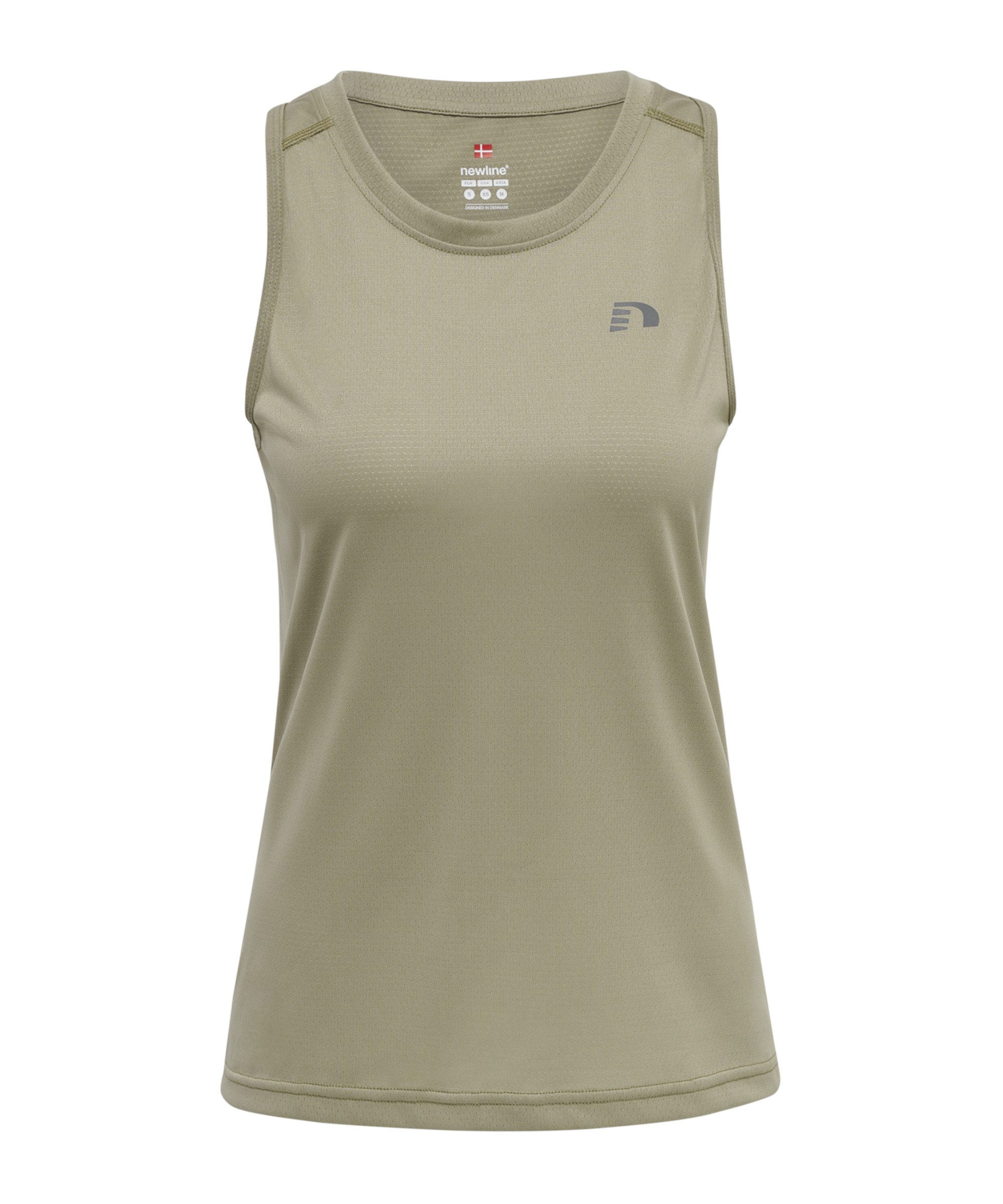 NewLine Laufshirt Newline Top Running Damen Beige Ärmellose Shirts default