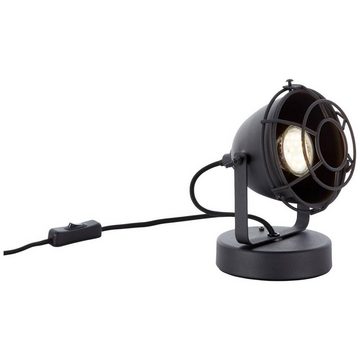 Brilliant Tischleuchte Carmen, Lampe Carmen Tischleuchte schwarz korund 1x PAR51, GU10, 28W, geeign