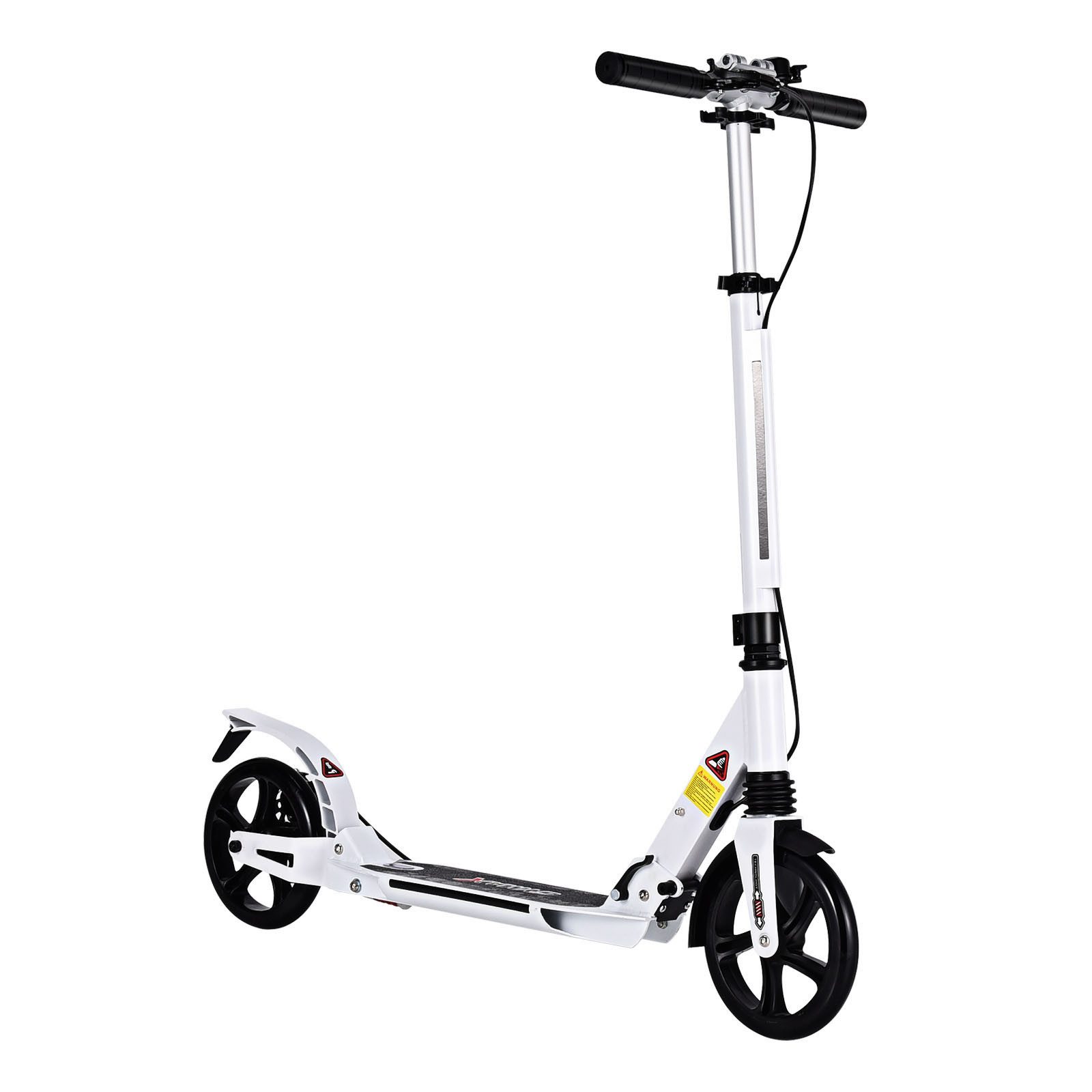 COSTWAY Cityroller Scooter, höhenverstellbar & klappbar, mit Handbremse