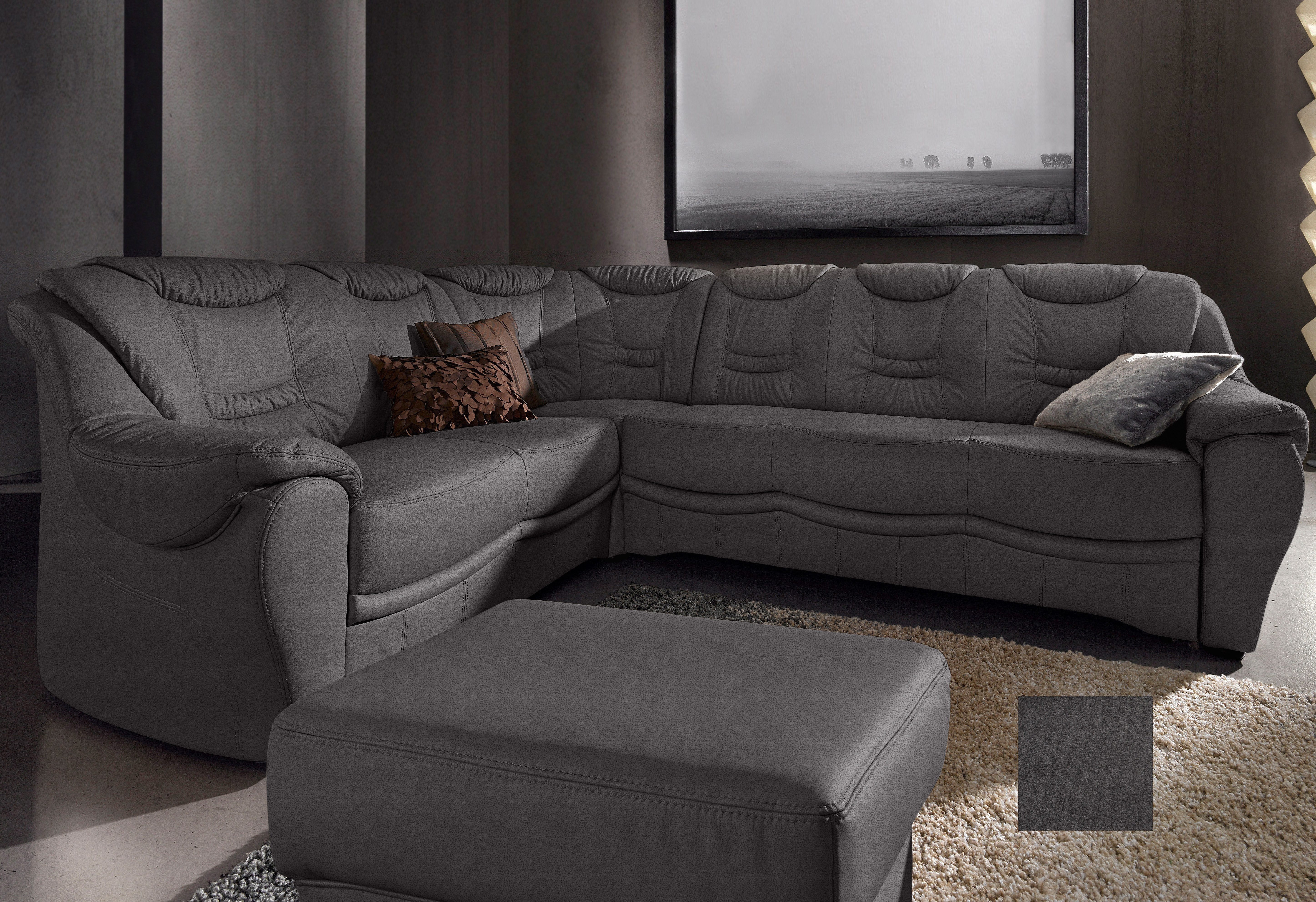 sit&more Ecksofa Benson L-Form, wahlweise mit Schlaffunktion