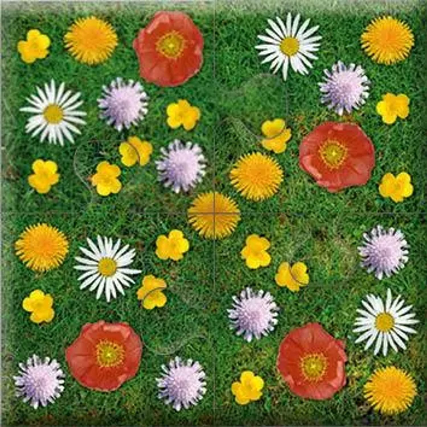 Puzzle Das "Gelingt-immer"-Puzzle Wiesenblumen, Puzzleteile