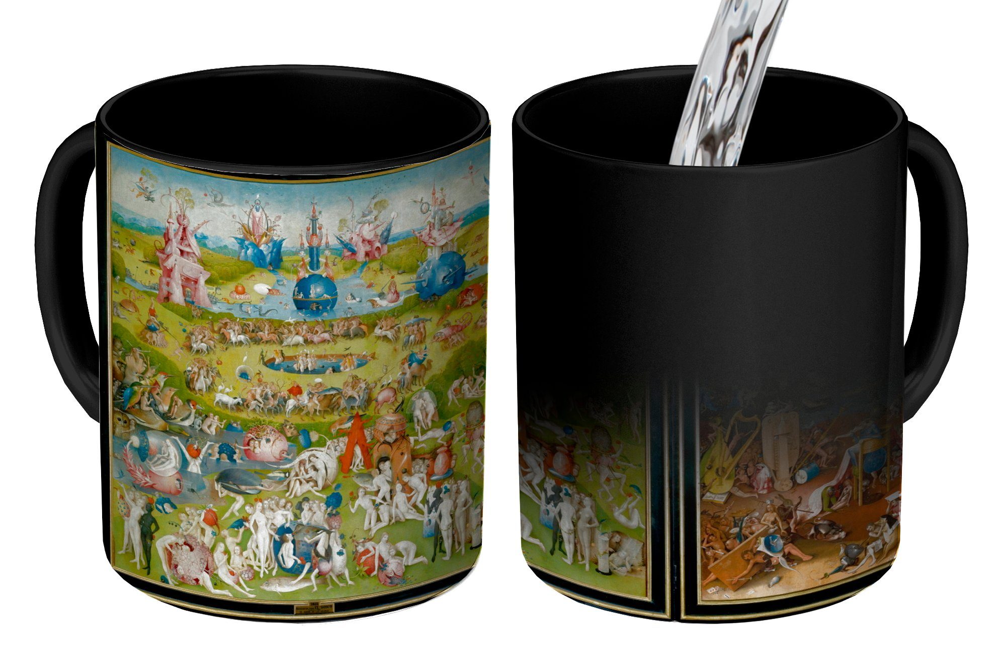 der Farbwechsel, Bosch, Lüste Garten Zaubertasse, Keramik, Kaffeetassen, Geschenk Gemälde Teetasse, Hieronymus - MuchoWow Tasse von